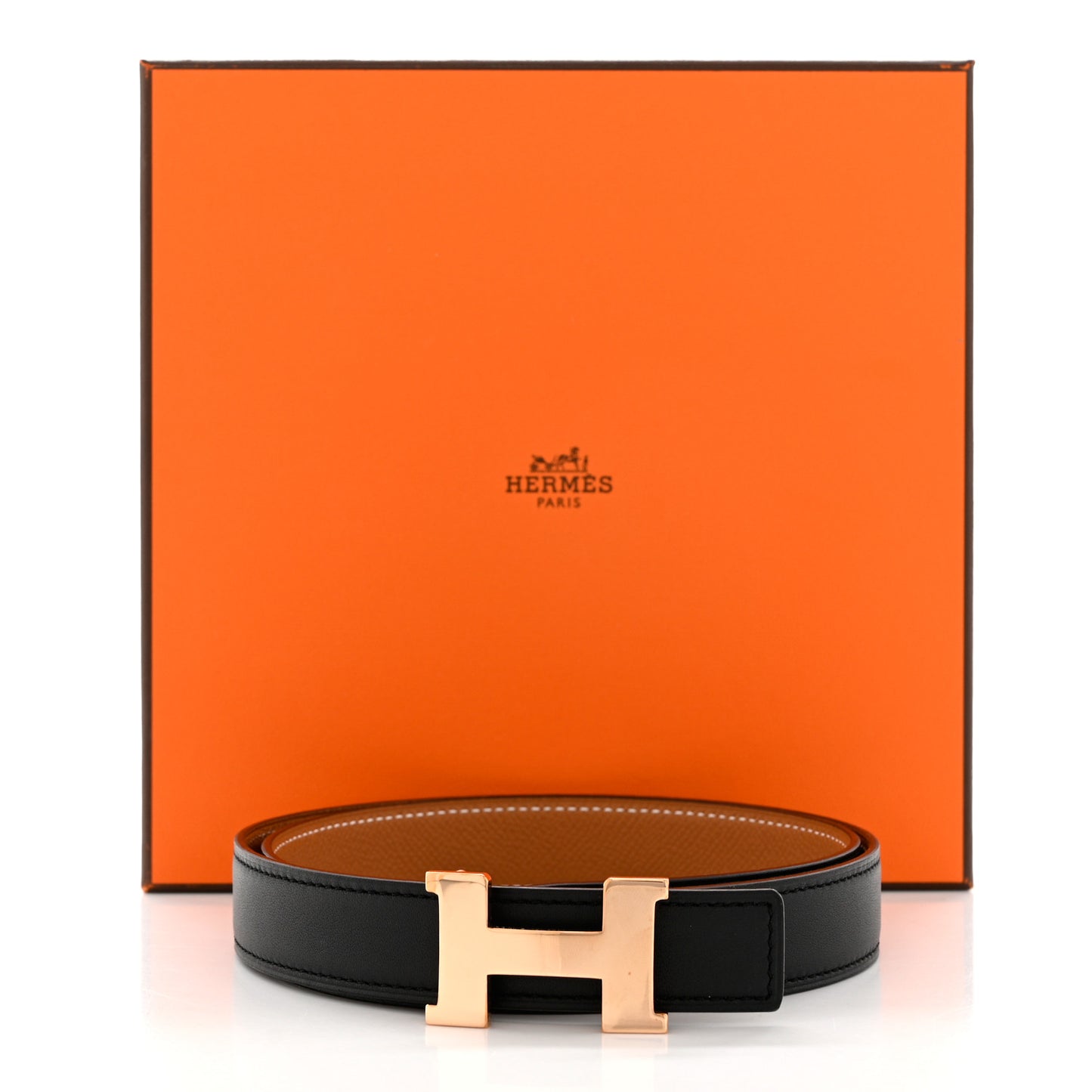 Box Togo 32mm Constance H Belt 75 Black Gold