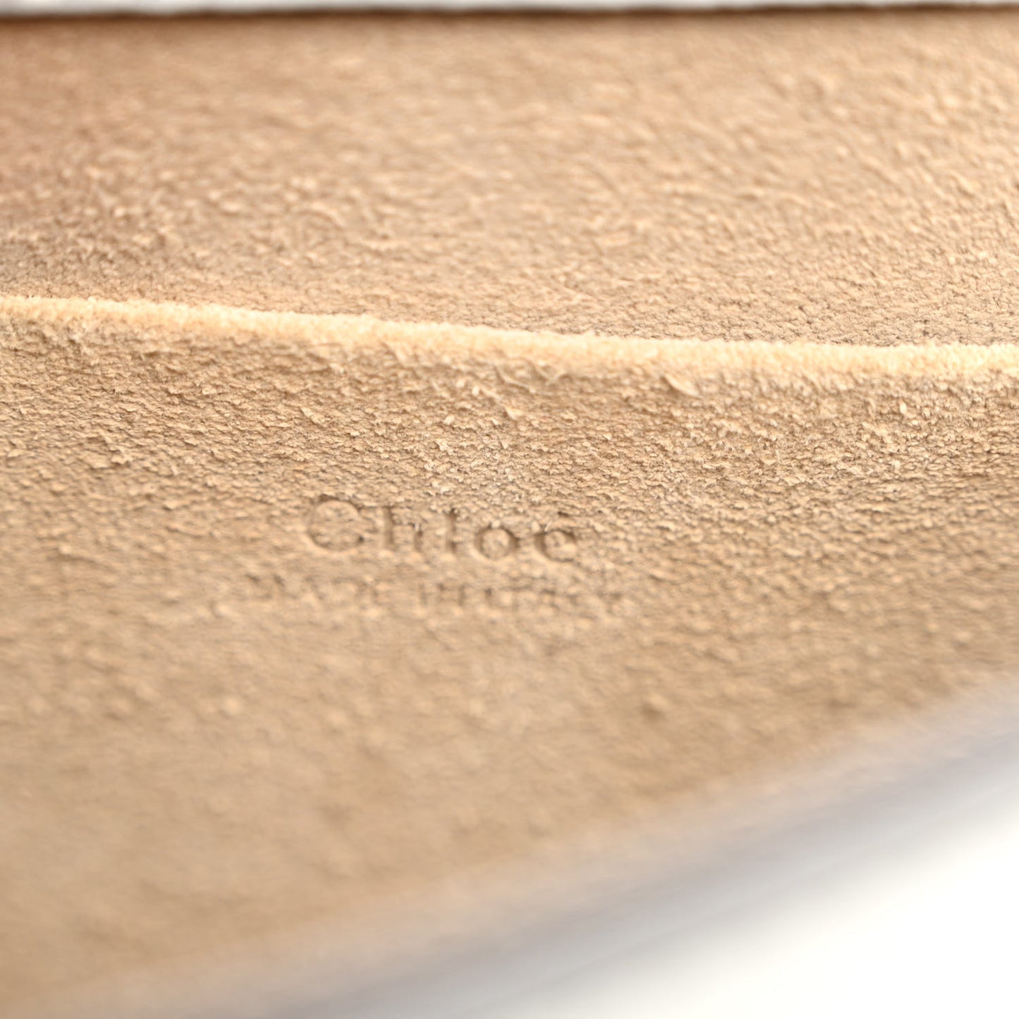 Calfskin Suede Small Nile Bracelet Bag Airy Grey