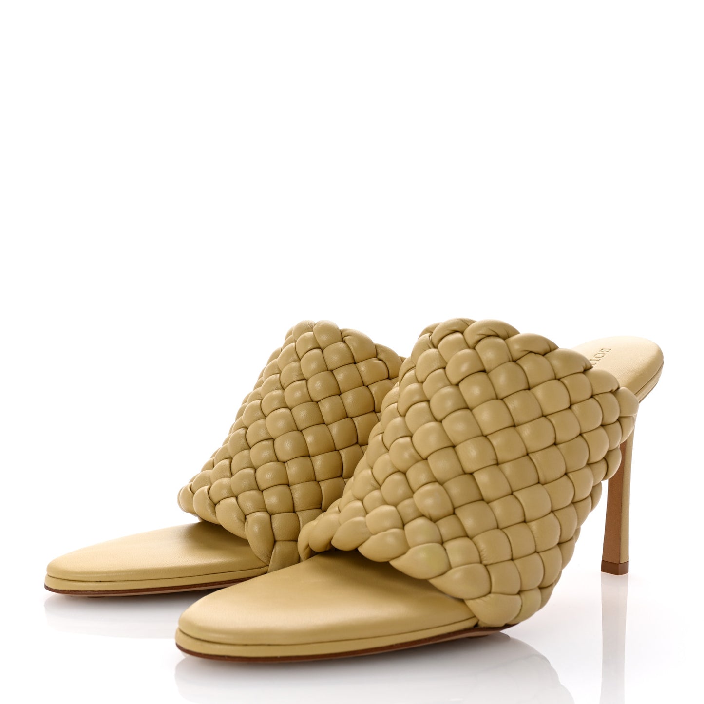Nappa Padded Intreccio The Curve Sandals 39.5 Tapioca
