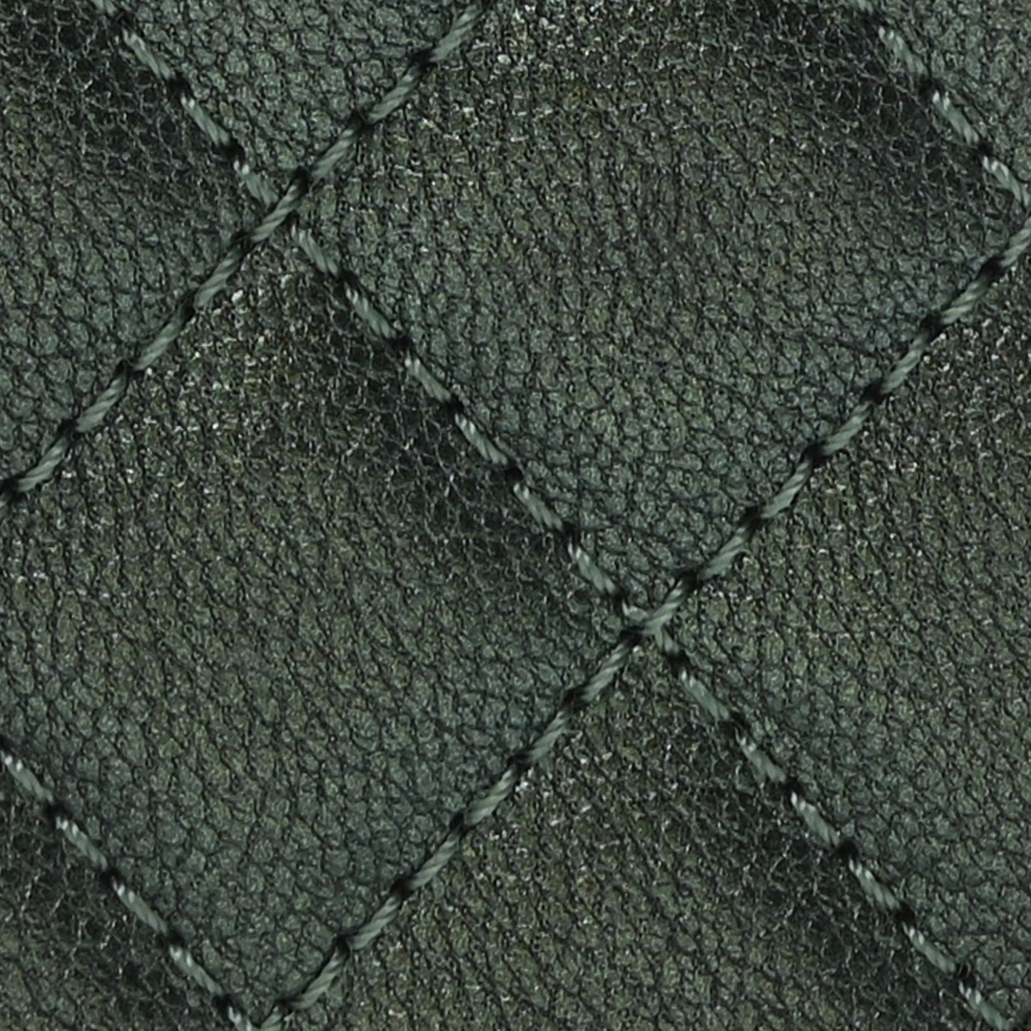 Iridescent Goatskin Quilted Medium Boy Flap Green