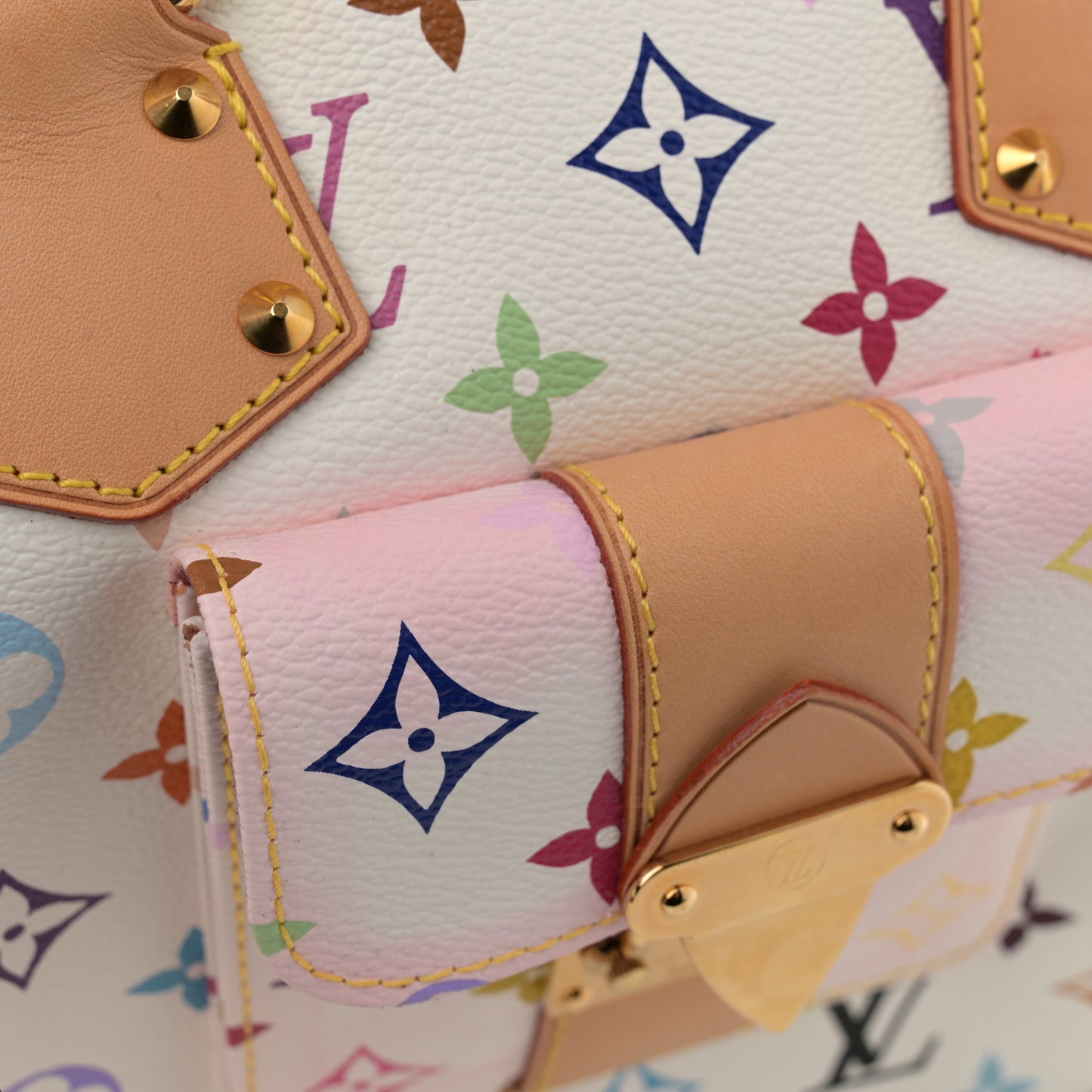 Monogram Multicolor Speedy 30 White