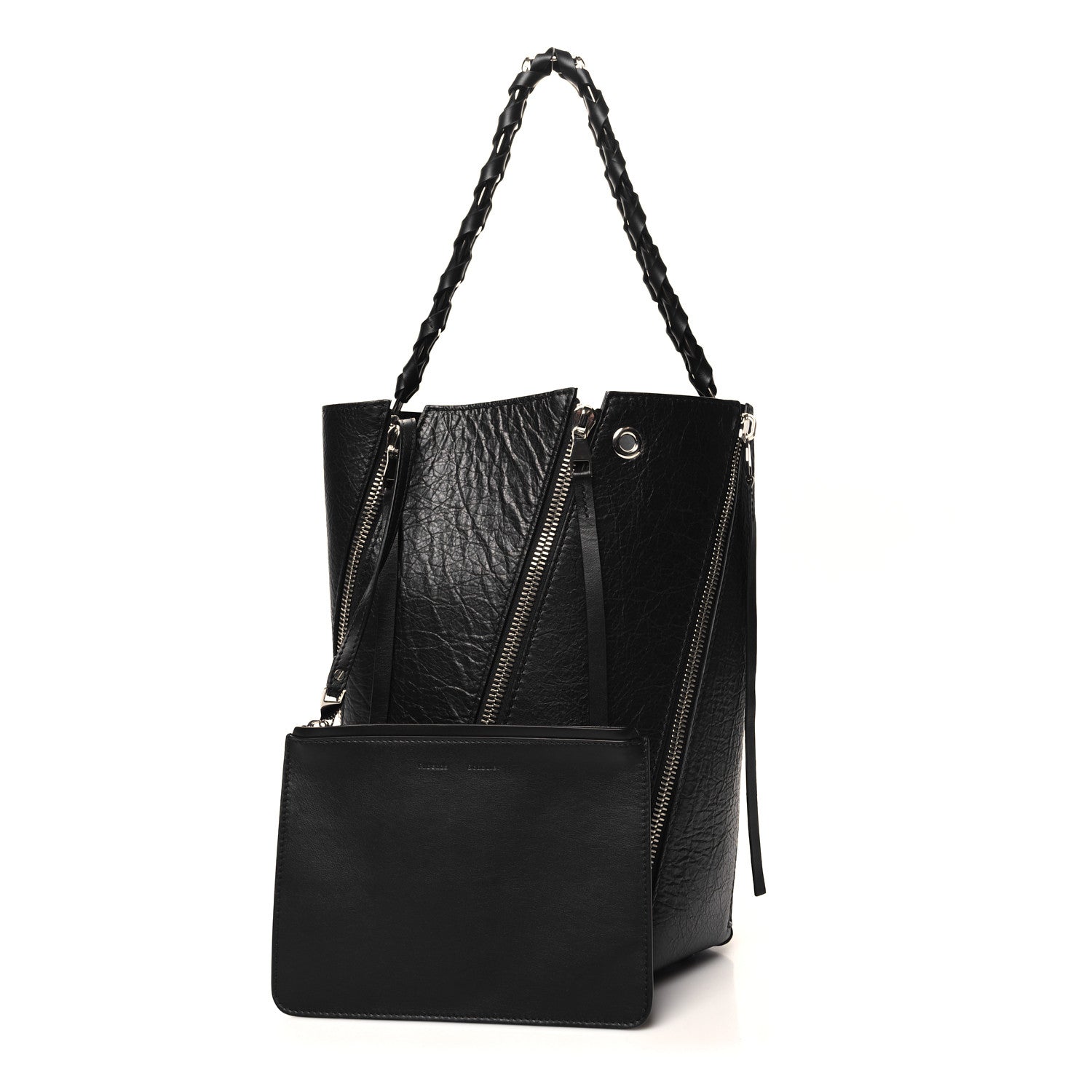 Proenza Schouler Calfskin Medium Hex Bucket Bag Black 3 of 11