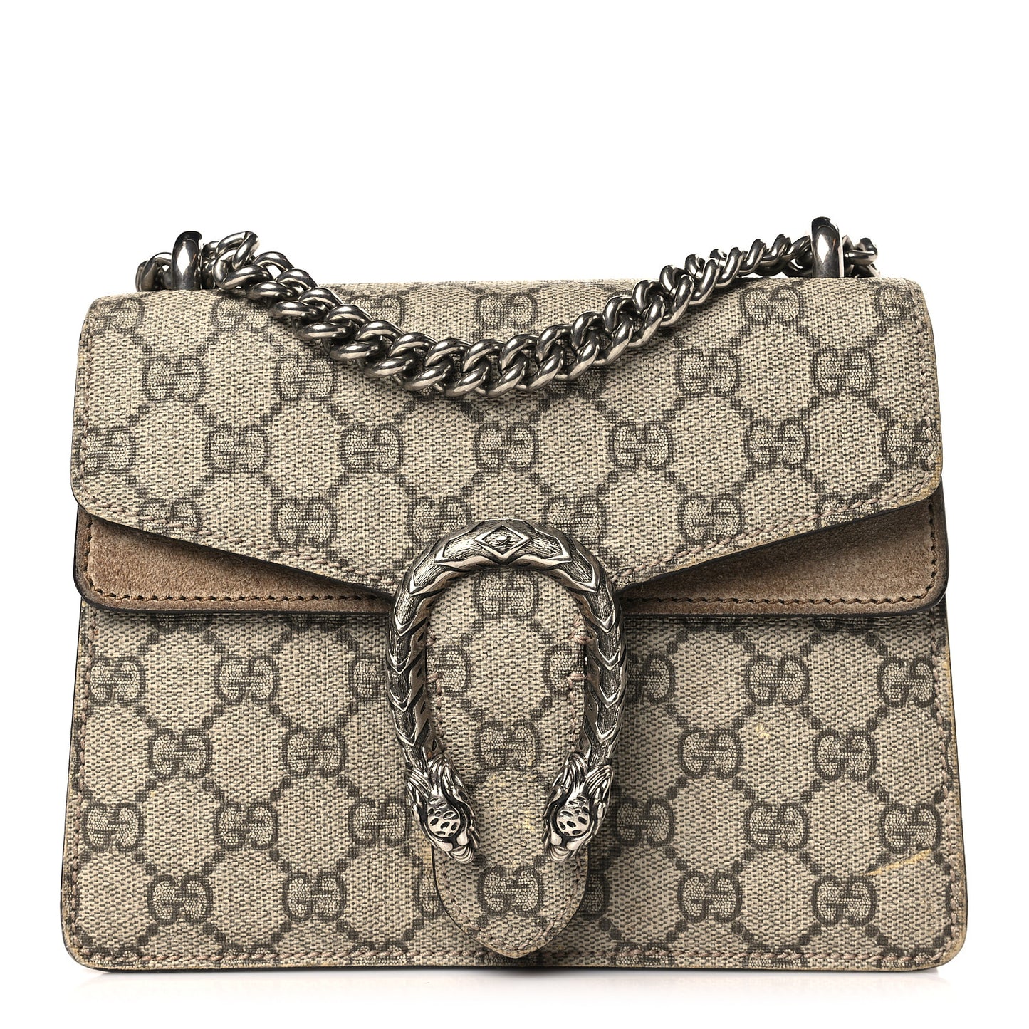 GG Supreme Monogram Mini Dionysus Shoulder Bag Taupe