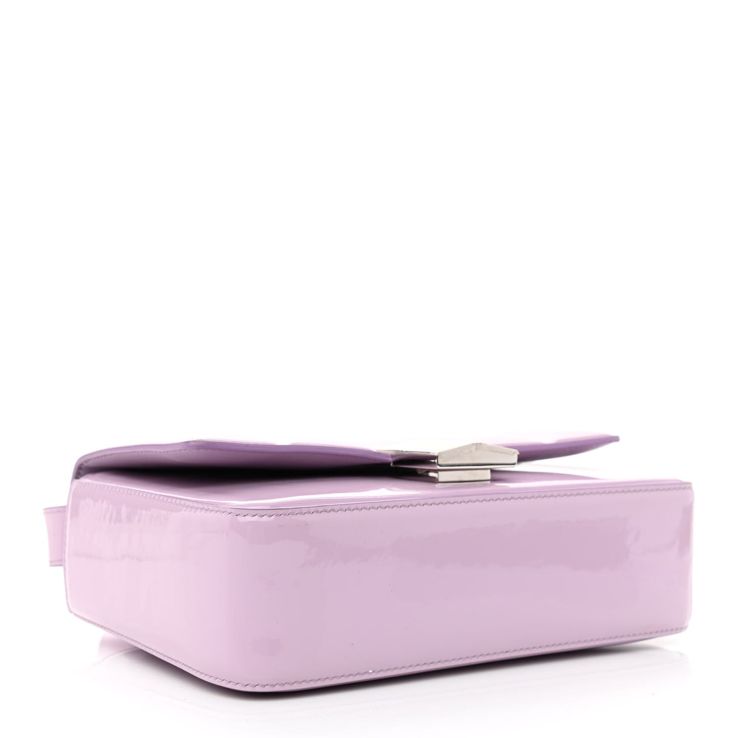 Patent 4G Medium Padded Crossbody Bag Lilac