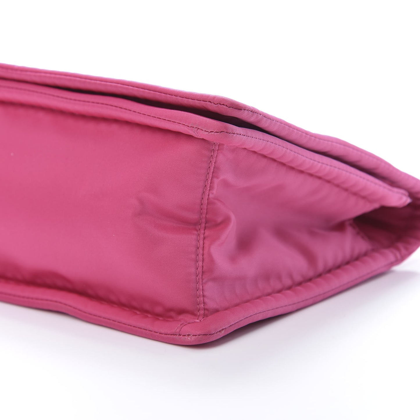 Nylon Tessuto Chain Shoulder Bag Fuxia