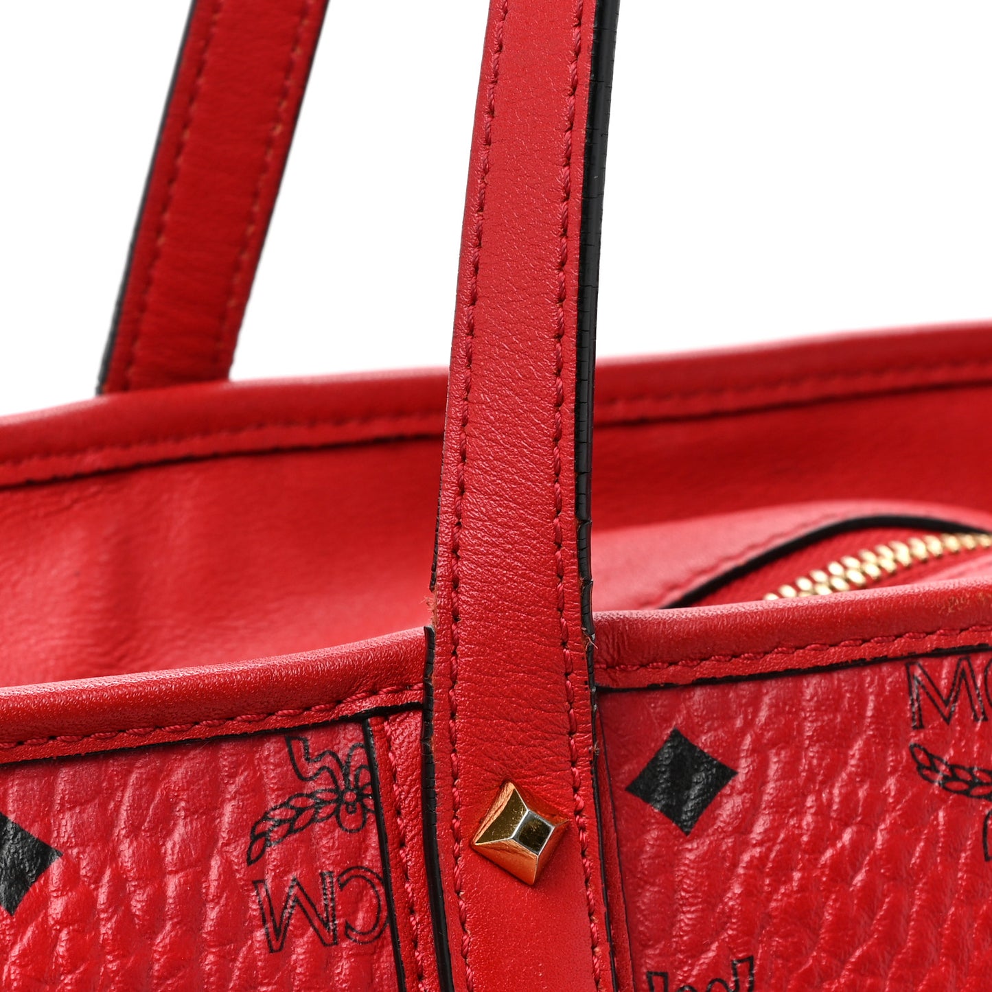 Visetos Large Anya Shopper Tote Ruby Red