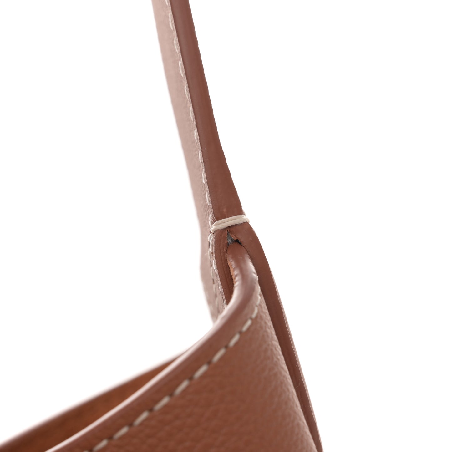 Grained Calfskin Low Key Hobo MM Cognac