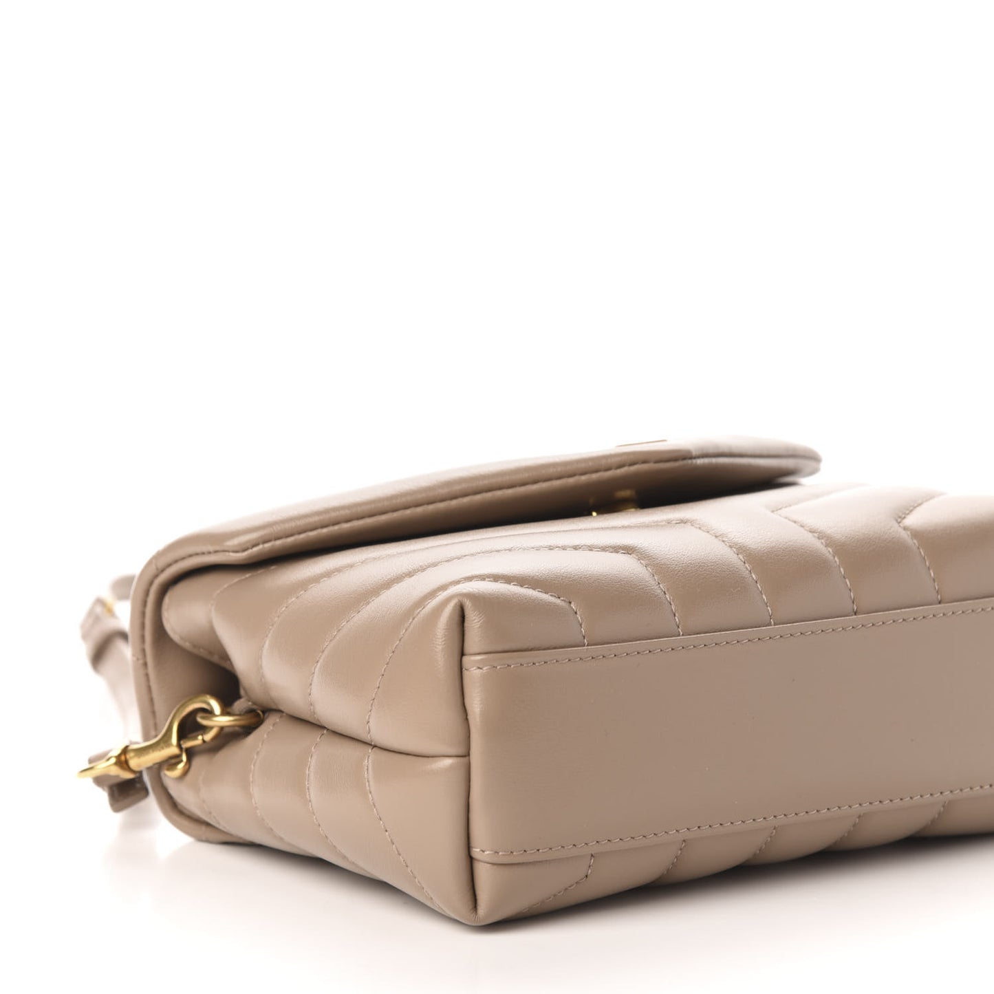 Calfskin Y Quilted Monogram Toy Loulou Satchel Dusty Grey