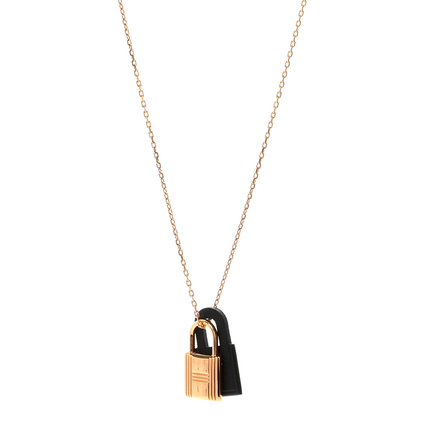 Hermes Swift O'Kelly Pendant Necklace Black 1827136 – FASHIONPHILE