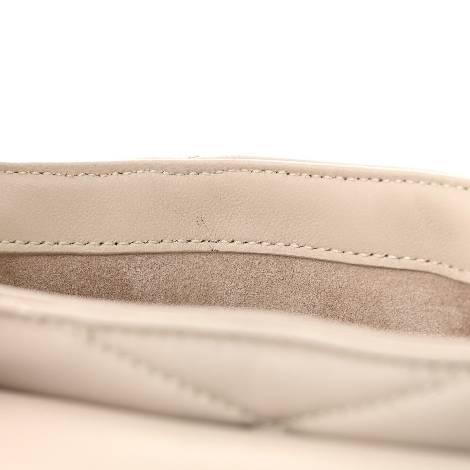 Saint Laurent Lambskin Quilted Le 57 Diamond Shoulder Bag Crema Soft 11 of 12