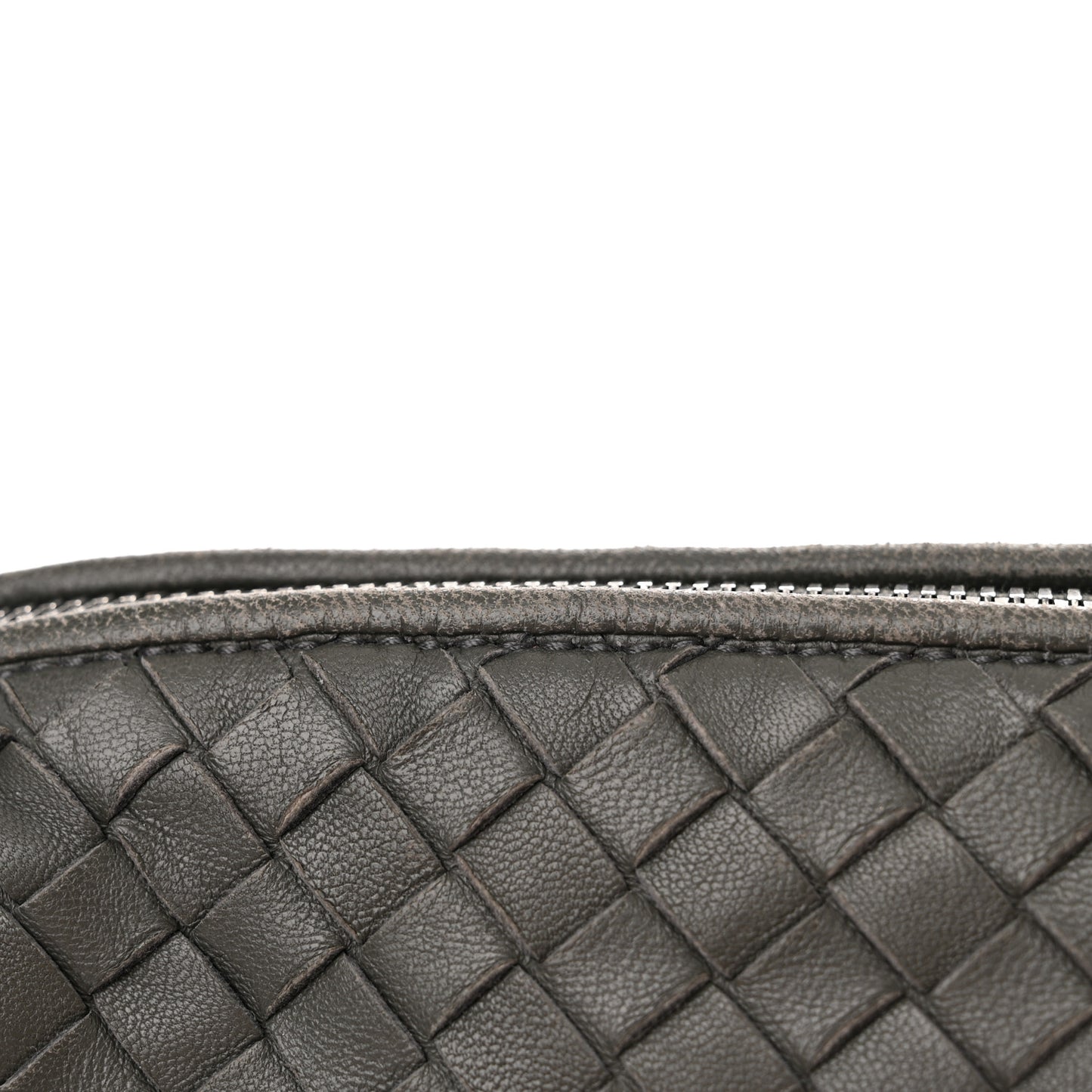 Nappa Intrecciato Nodini Crossbody Messenger New Light Grey