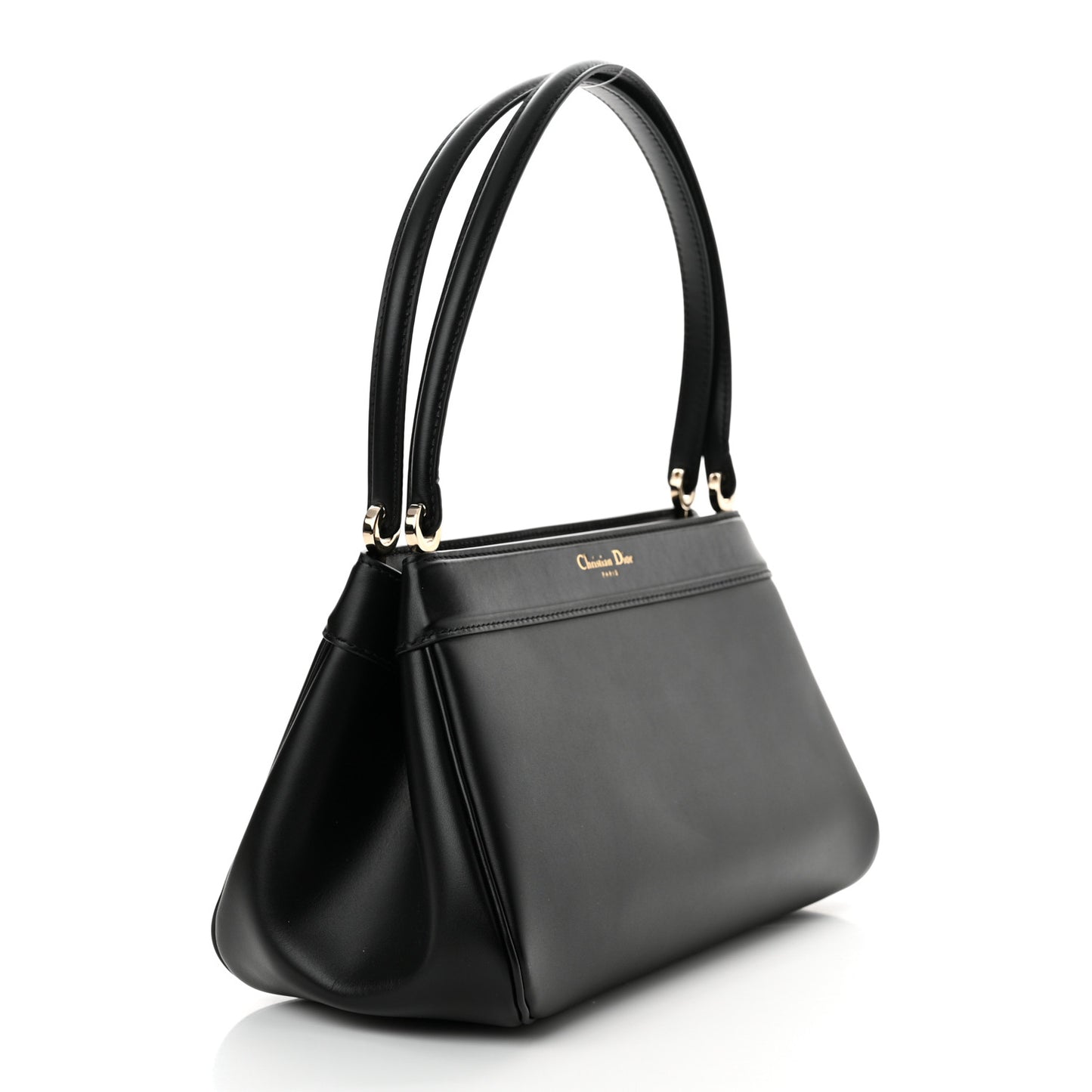Calfskin Medium Key Shoulder Bag Black