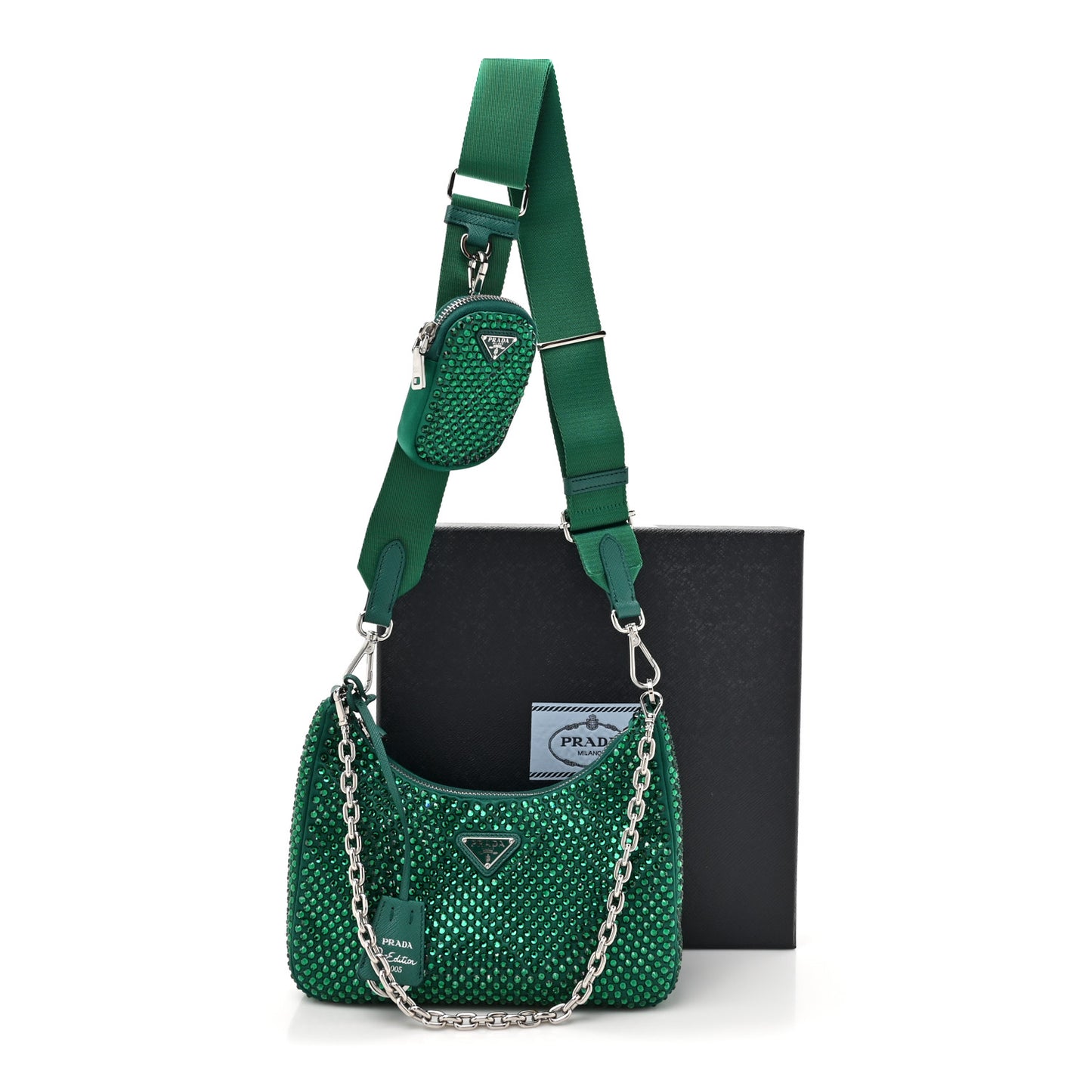 Satin Crystal Re-Edition 2005 Shoulder Bag Mango