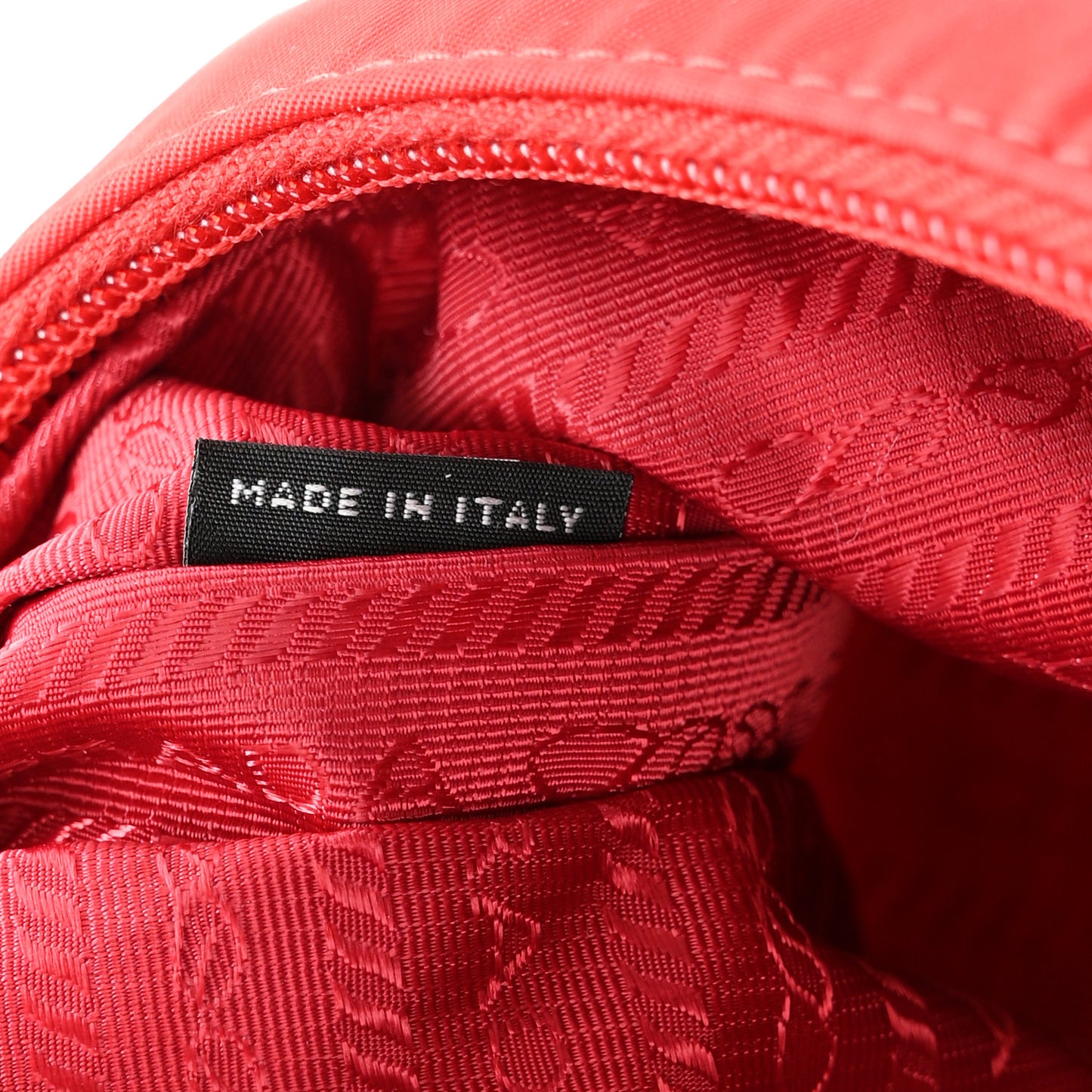 Tessuto Nylon Mini Re-Edition 2000 Bag Rosso