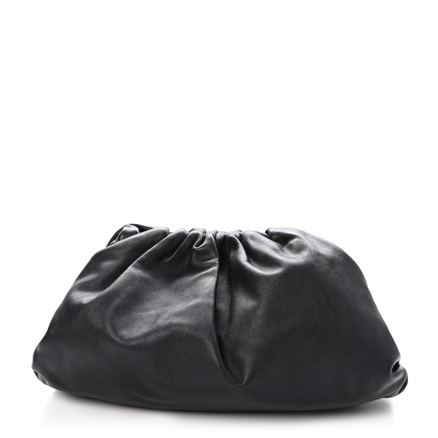 Smooth Butter Calf The Pouch Oversized Clutch Black