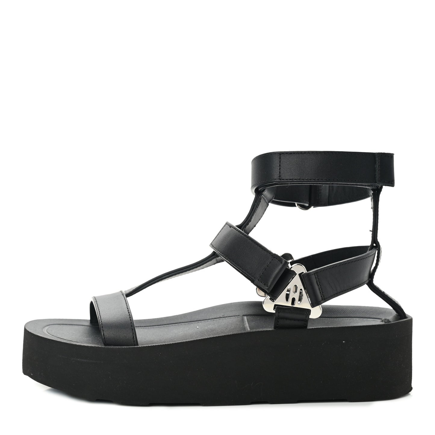 Calfskin Womens Enid Sandals 36 Black