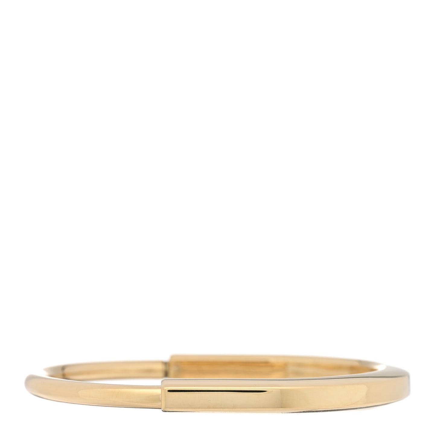 18K Yellow Gold Tiffany Lock Bangle Bracelet