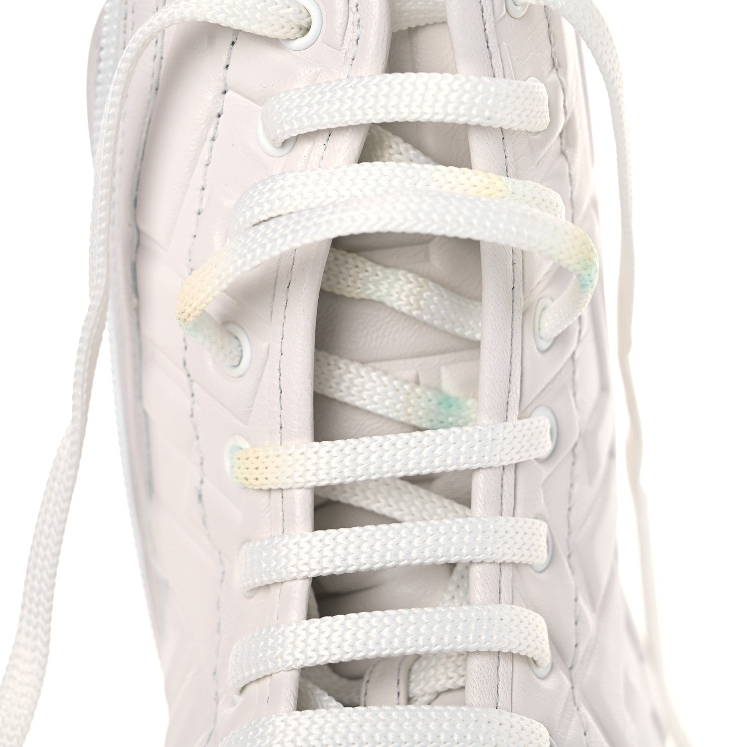 Fendi Nappa FF Embossed Womens Biker Boots 35 Snow 10 of 11