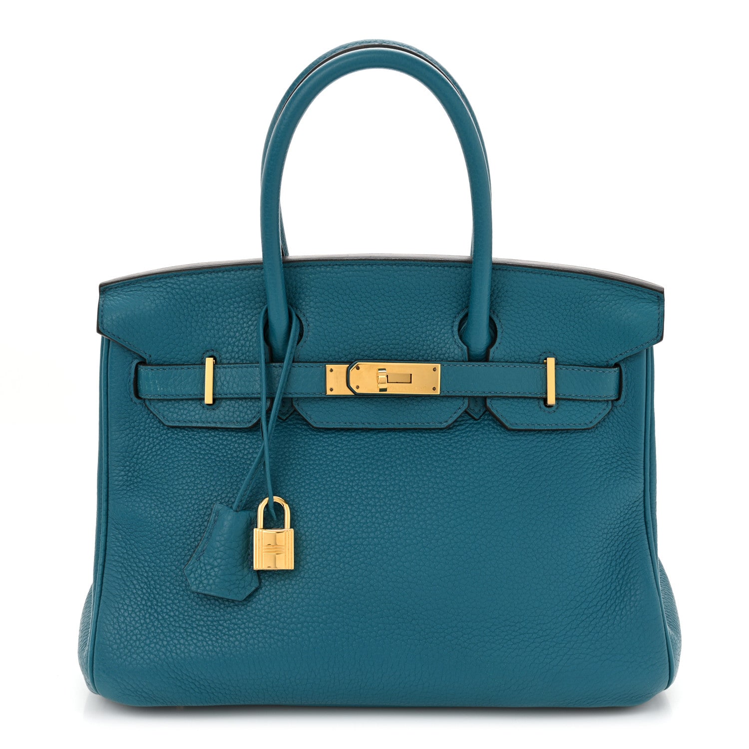 Hermes Taurillon Clemence Birkin 30 Bleu Izmir 1 of 12