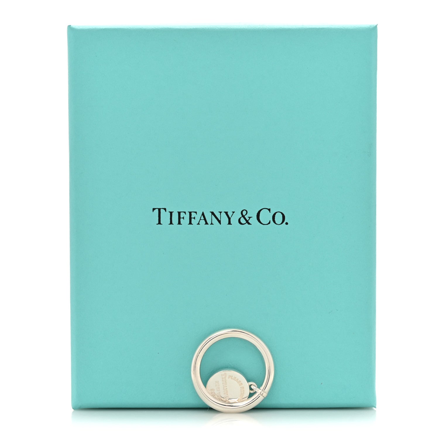 Tiffany Sterling Silver Return to Tiffany Round Charm Ring 50 5.5 5 of 5