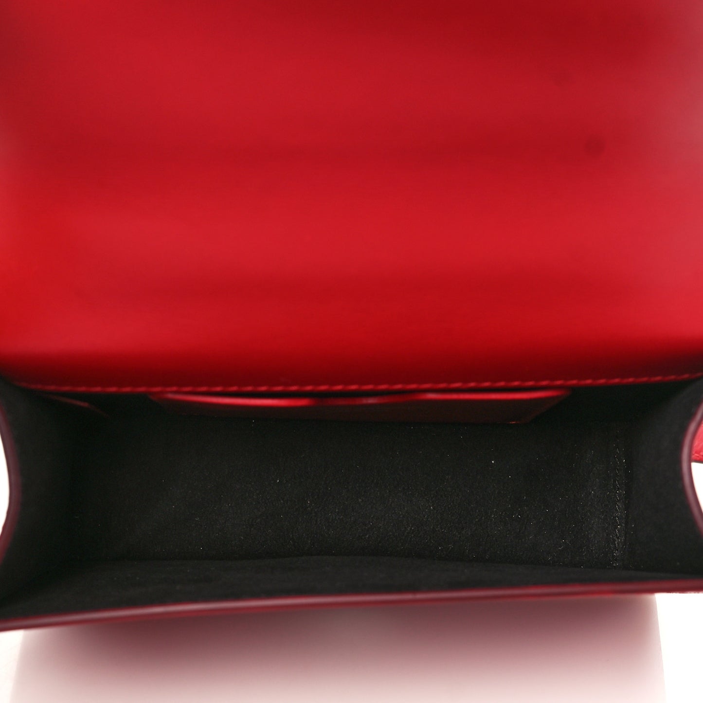 Calfskin Sculptural Knuckle Crossbody Red