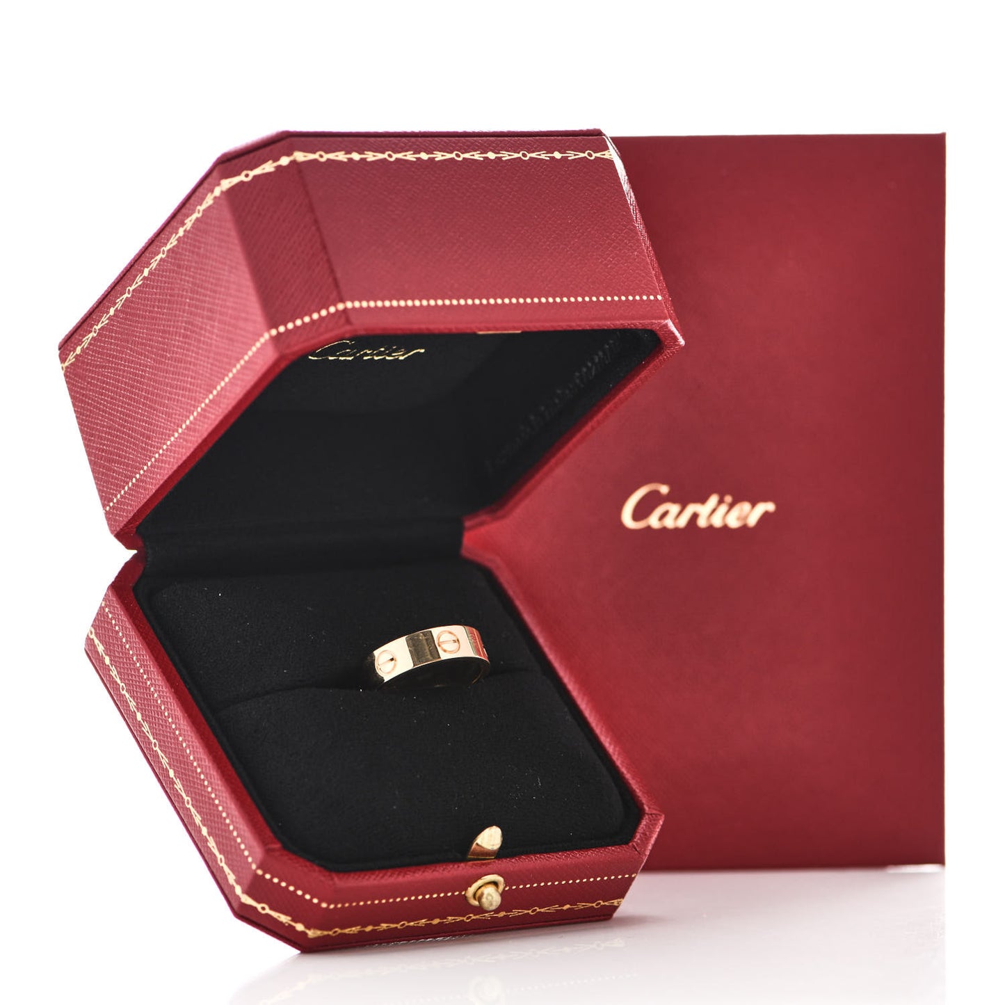 18K Yellow Gold 5.5mm LOVE Ring 56 7.75