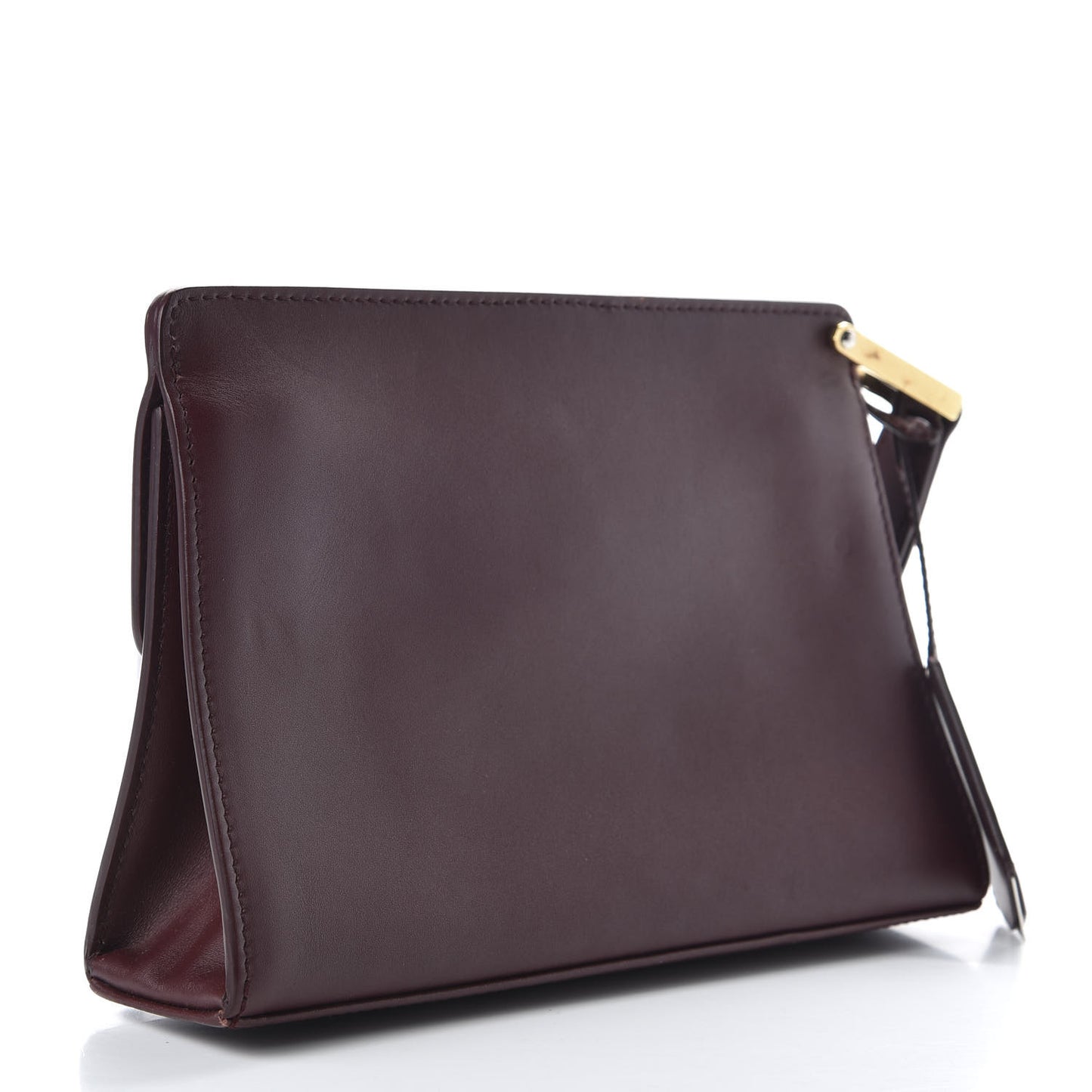 Veau Le Dix Clutch Aubergine