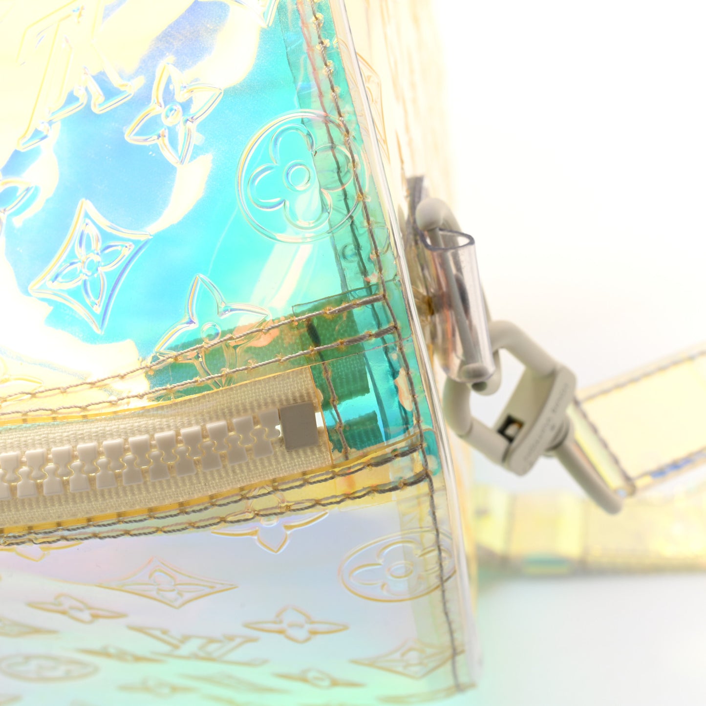 PVC Monogram Keepall Bandouliere 50 Iridescent Prism