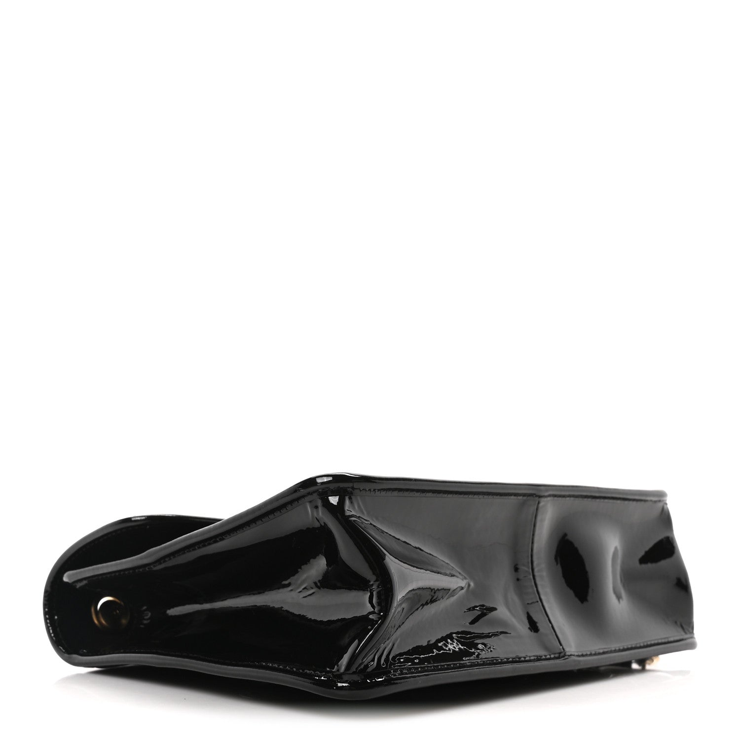 Chanel Patent Quilted Graphic Catch Flap Black 4 of 10
