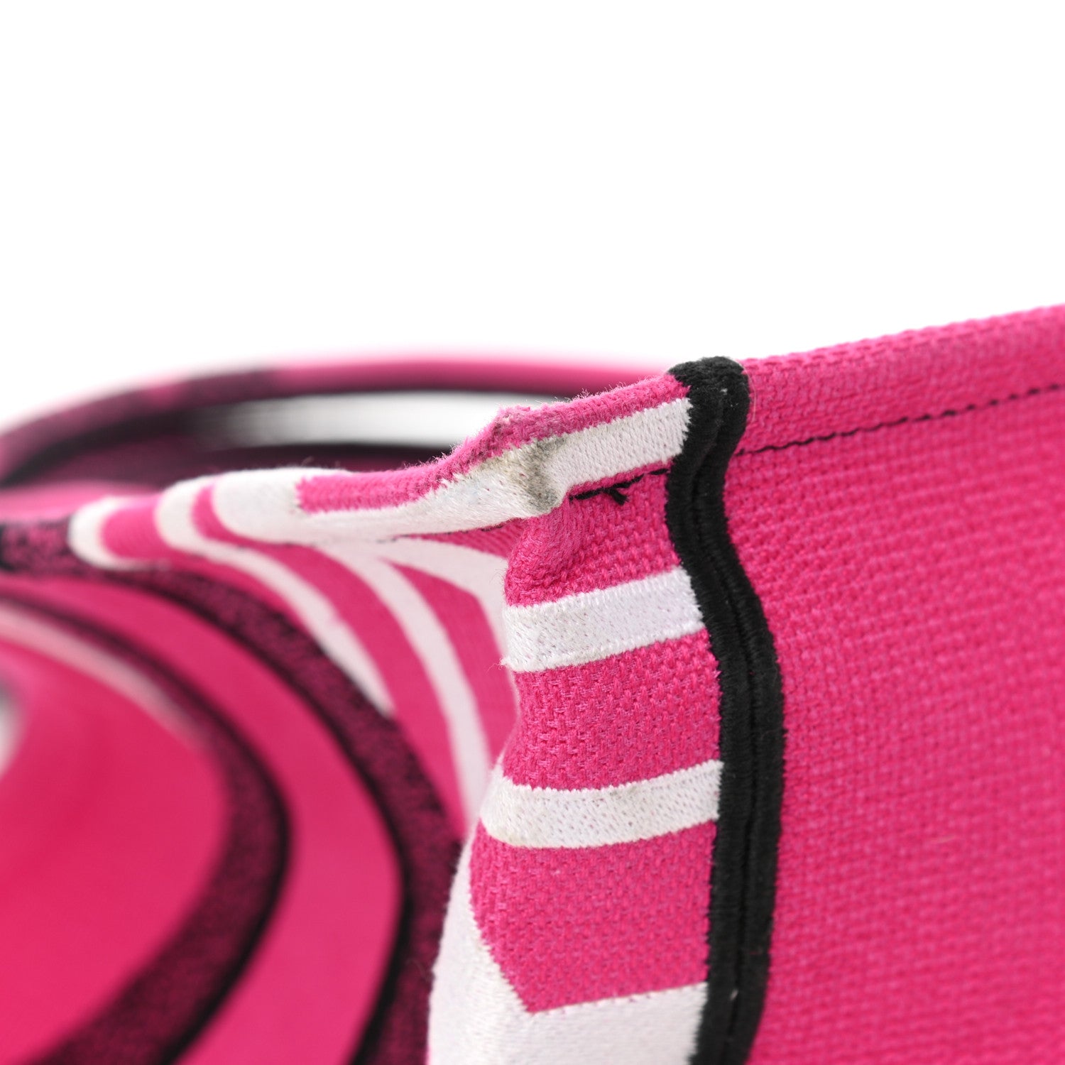 Christian Dior Canvas Embroidered Medium Jungle Pop Book Tote Fuchsia Multicolor 11 of 11