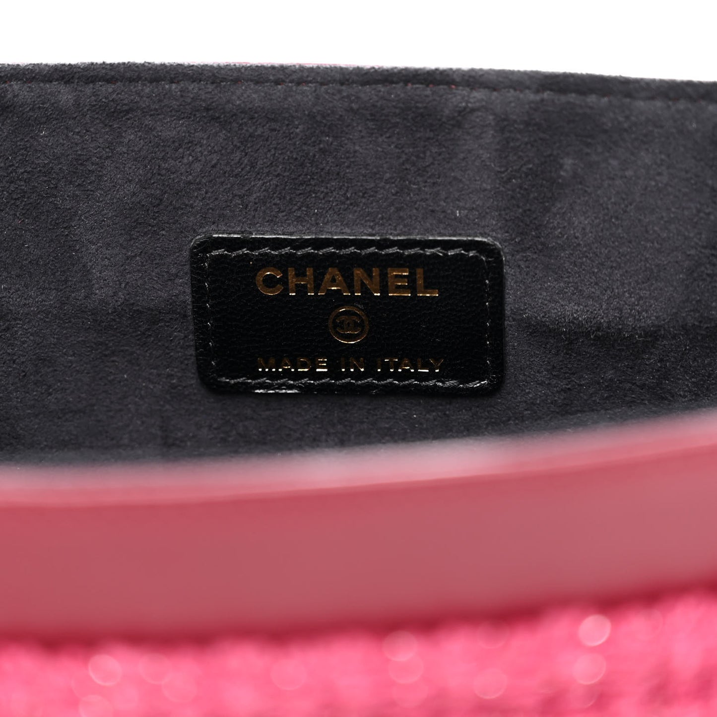 Tweed Chain Around Tablet Holder Crossbody Pink