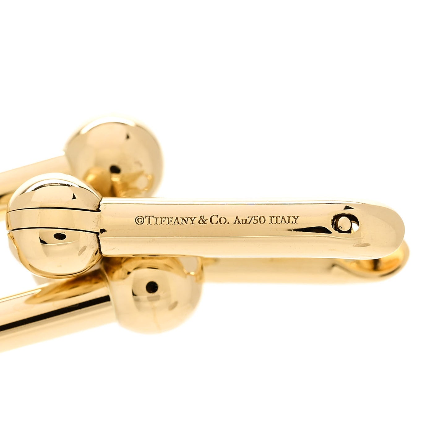 18K Yellow Gold Large HardWear Link Earrings