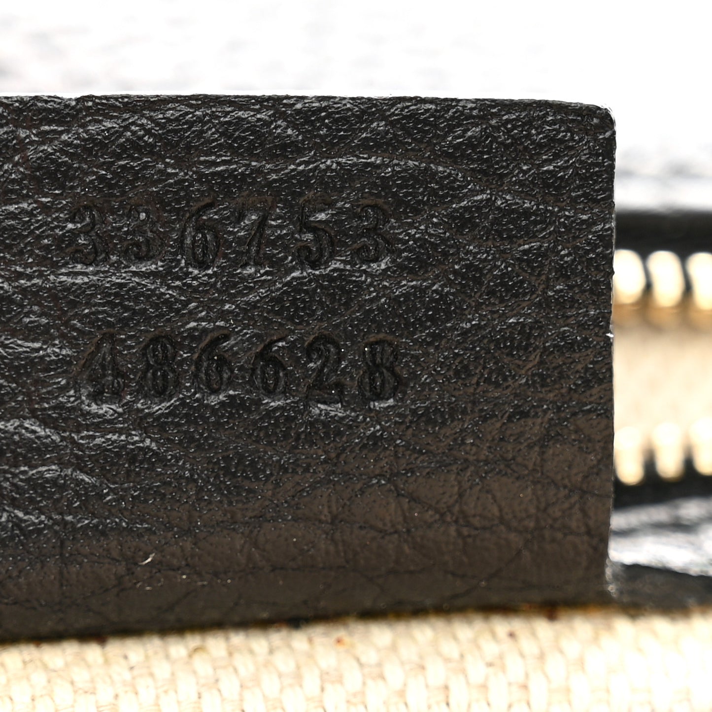 Pebbled Calfskin Medium Soho Clutch Black