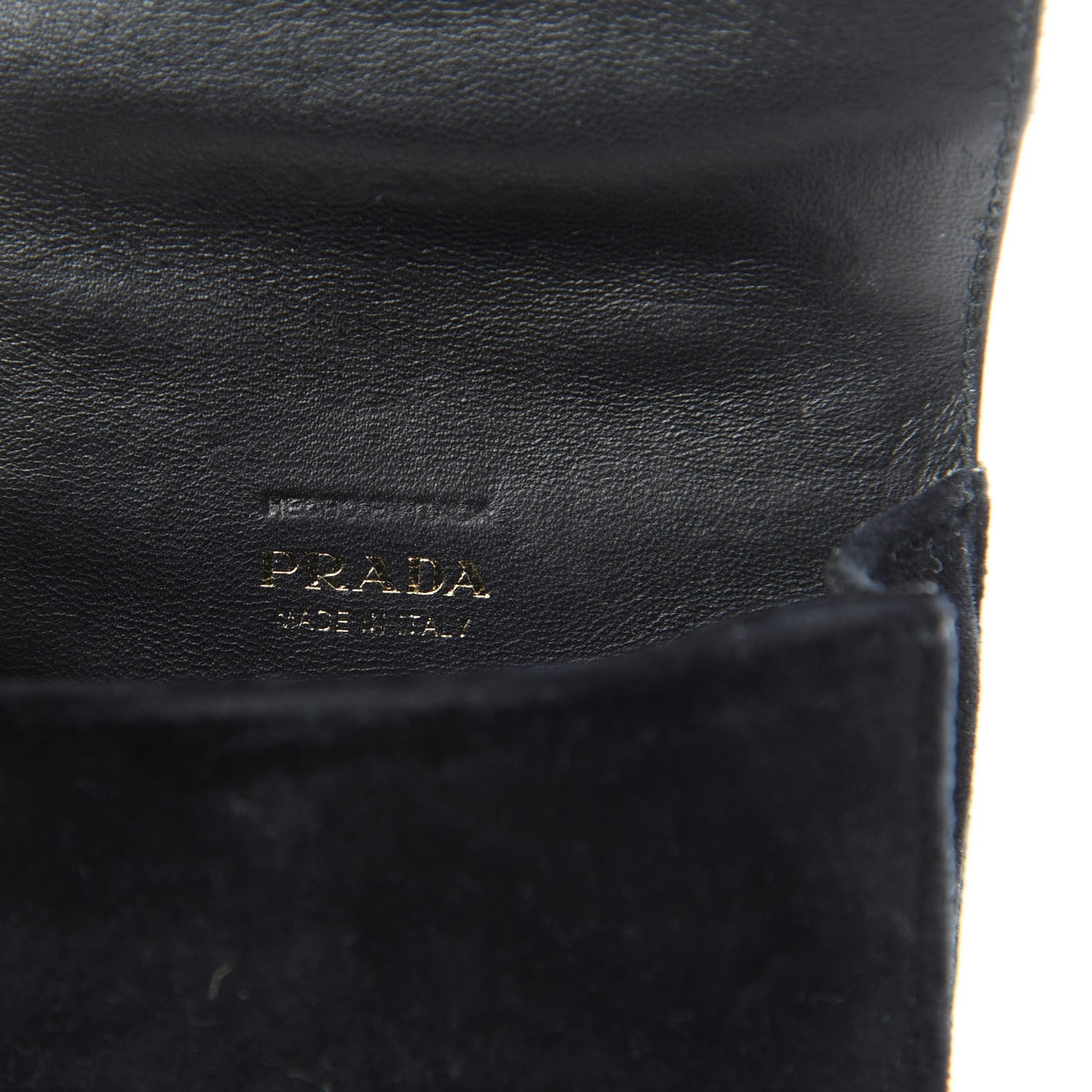 Velvet City Calfskin Micro Cahier Bag Black Alloro