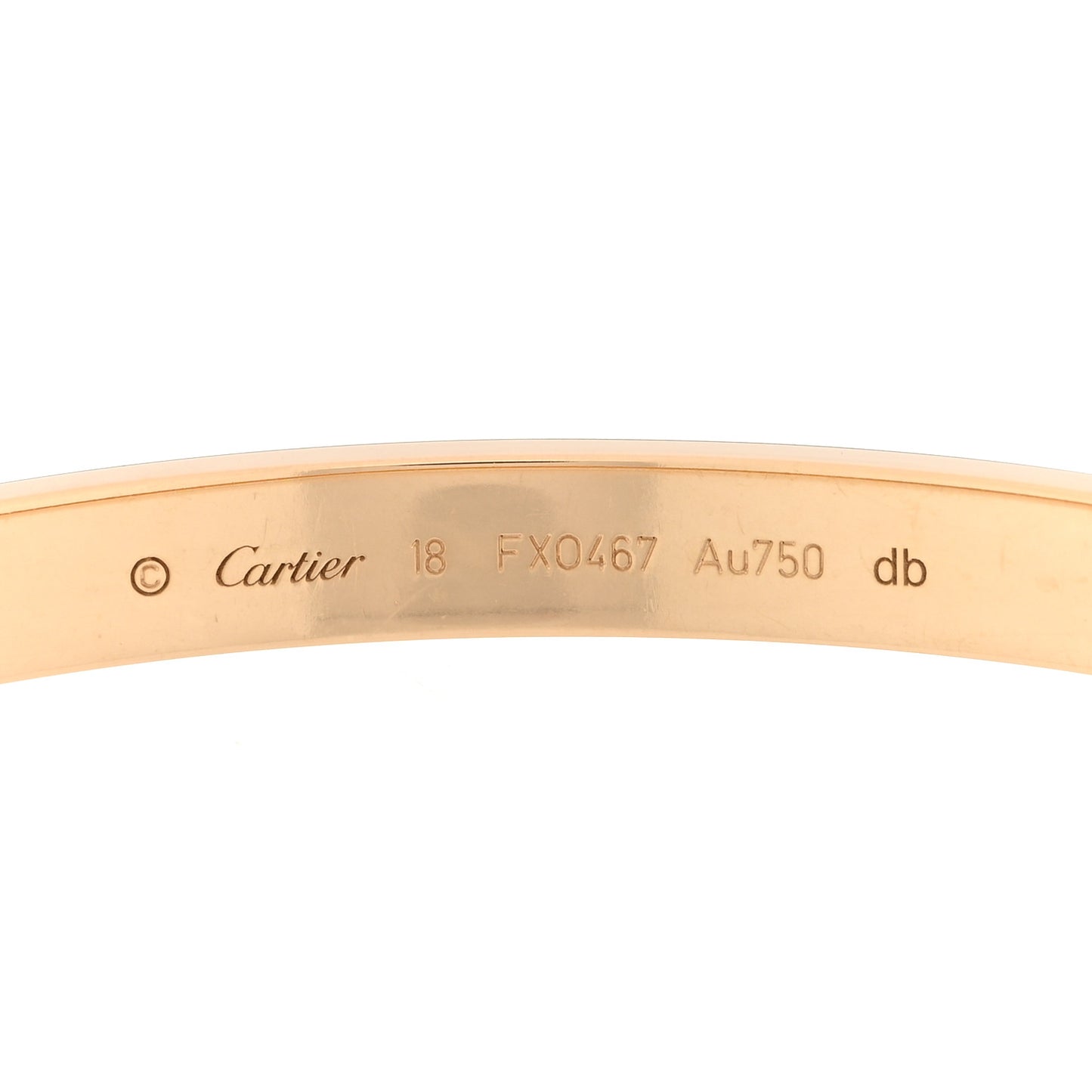 18k Yellow Gold Love Bracelet 18