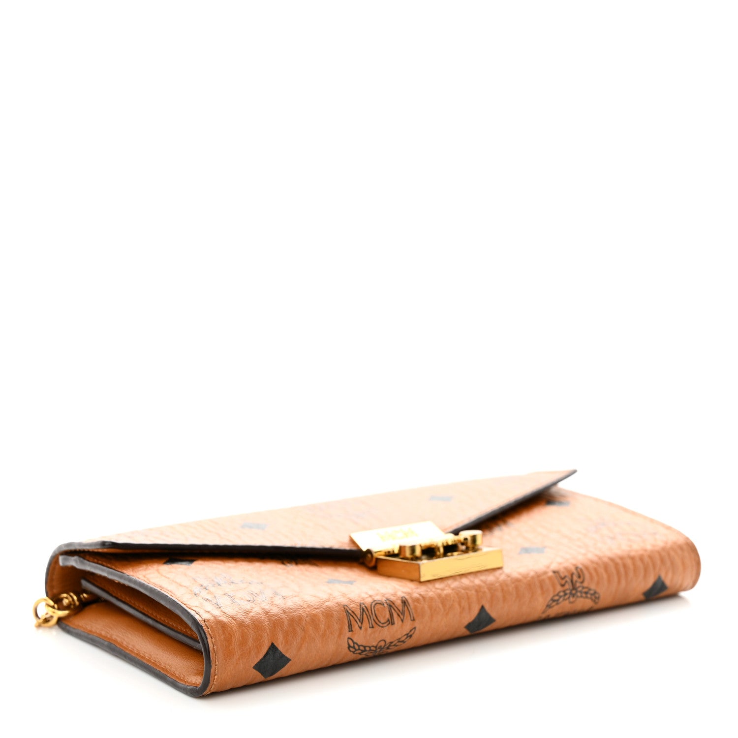MCM Visetos Large Patricia Wallet On Chain Cognac 4 of 15