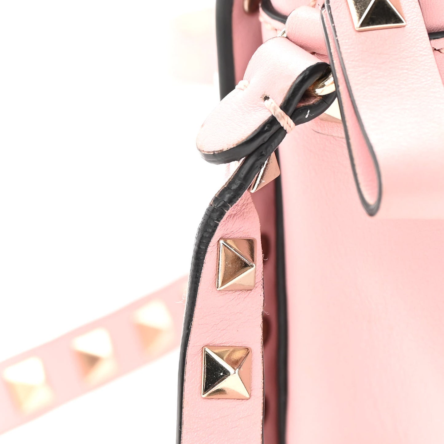 Calfskin Rockstud Flip Lock Camera Crossbody Bag Loto