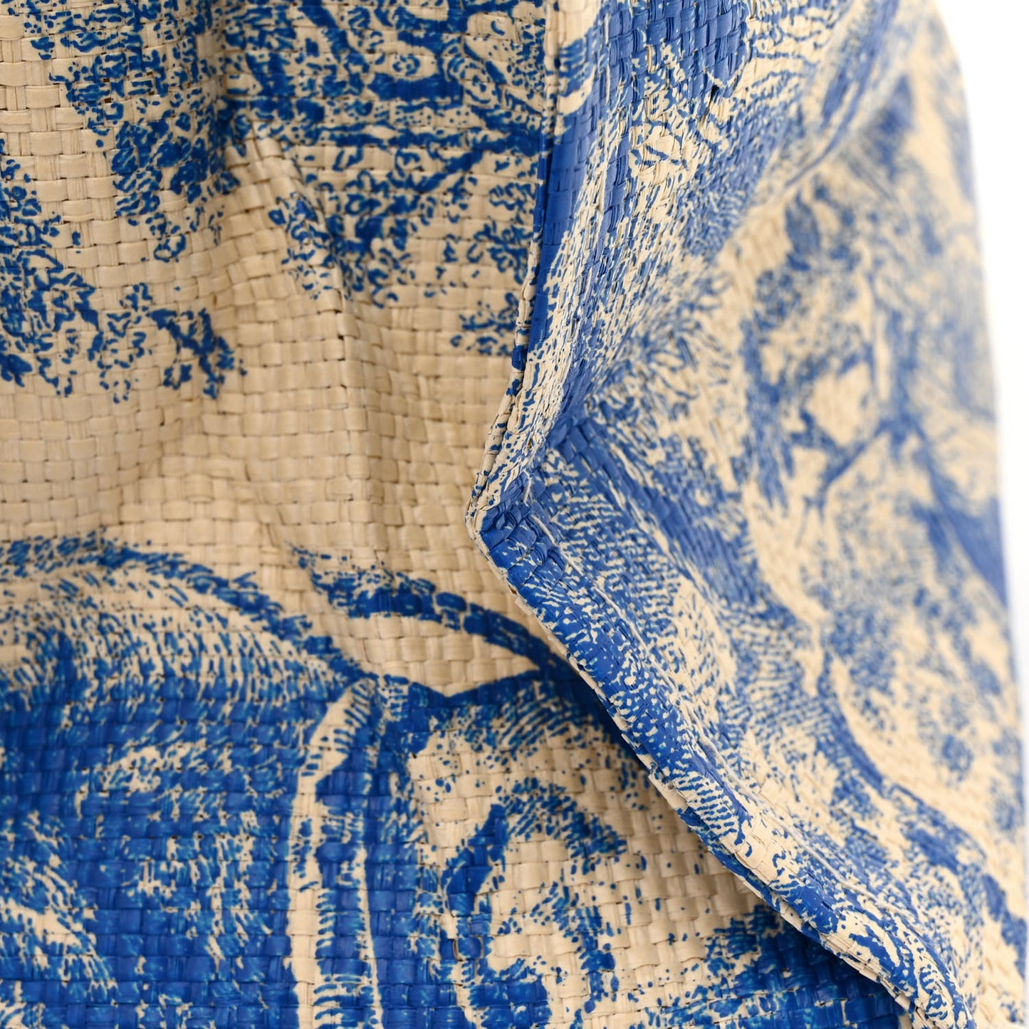 Straw Dioriviera Tote Blue