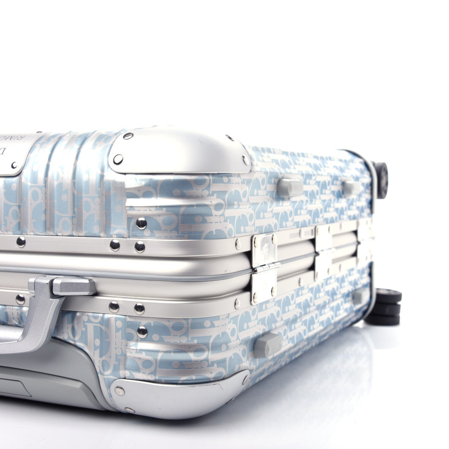 X RIMOWA Aluminum Gradient Cabin Luggage Blue Multi