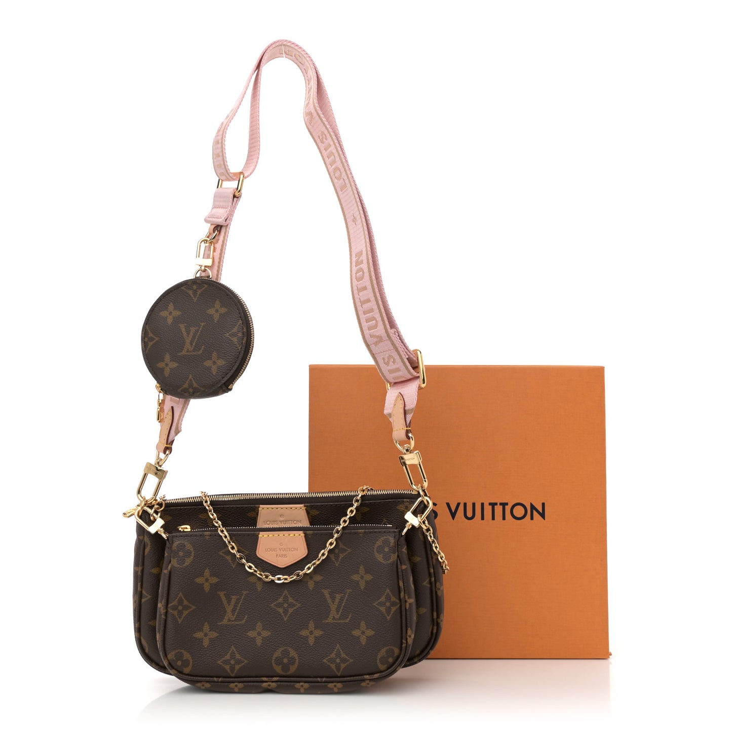 Monogram Multi Pochette Accessories Rose Clair