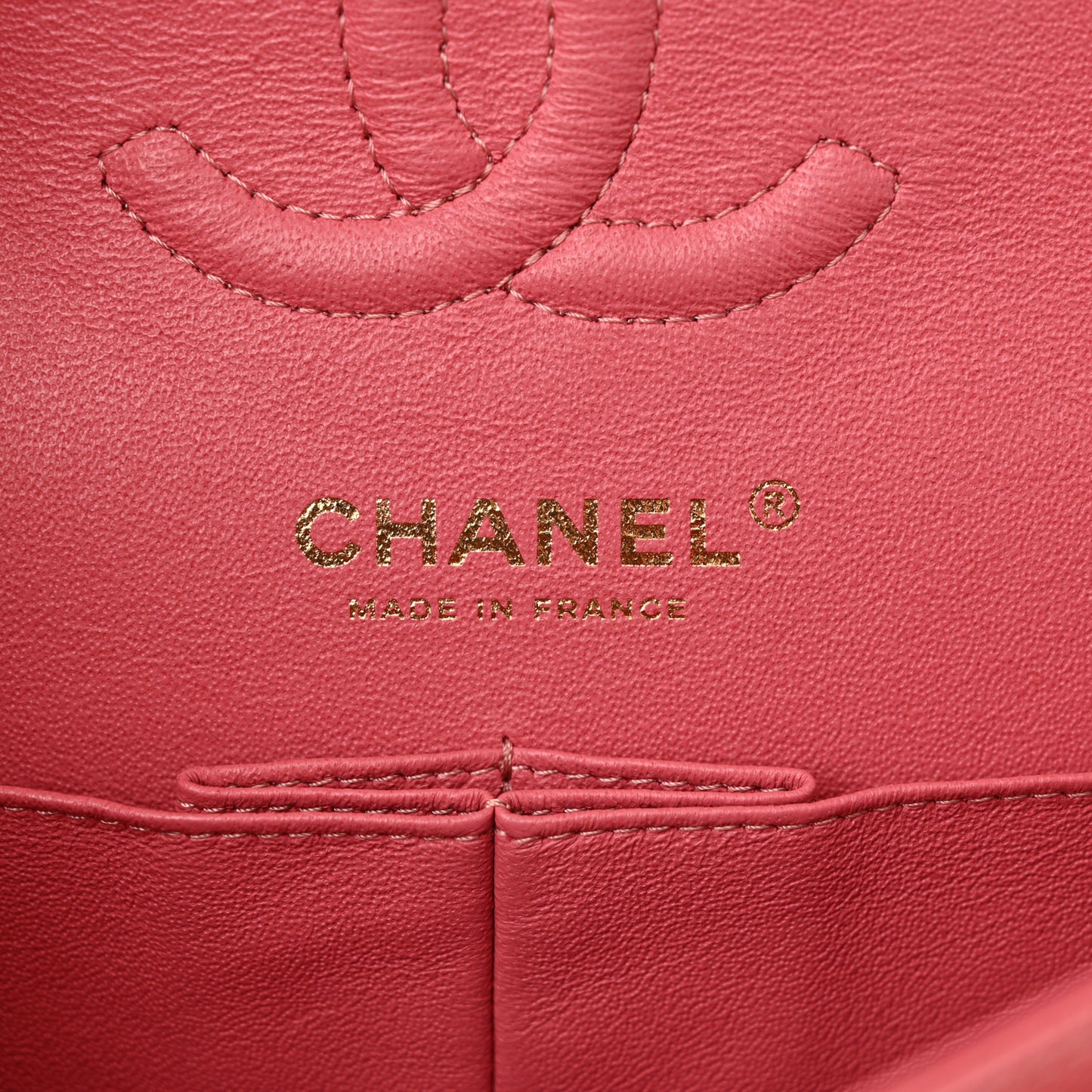 Caviar Quilted Small Double Flap Pink