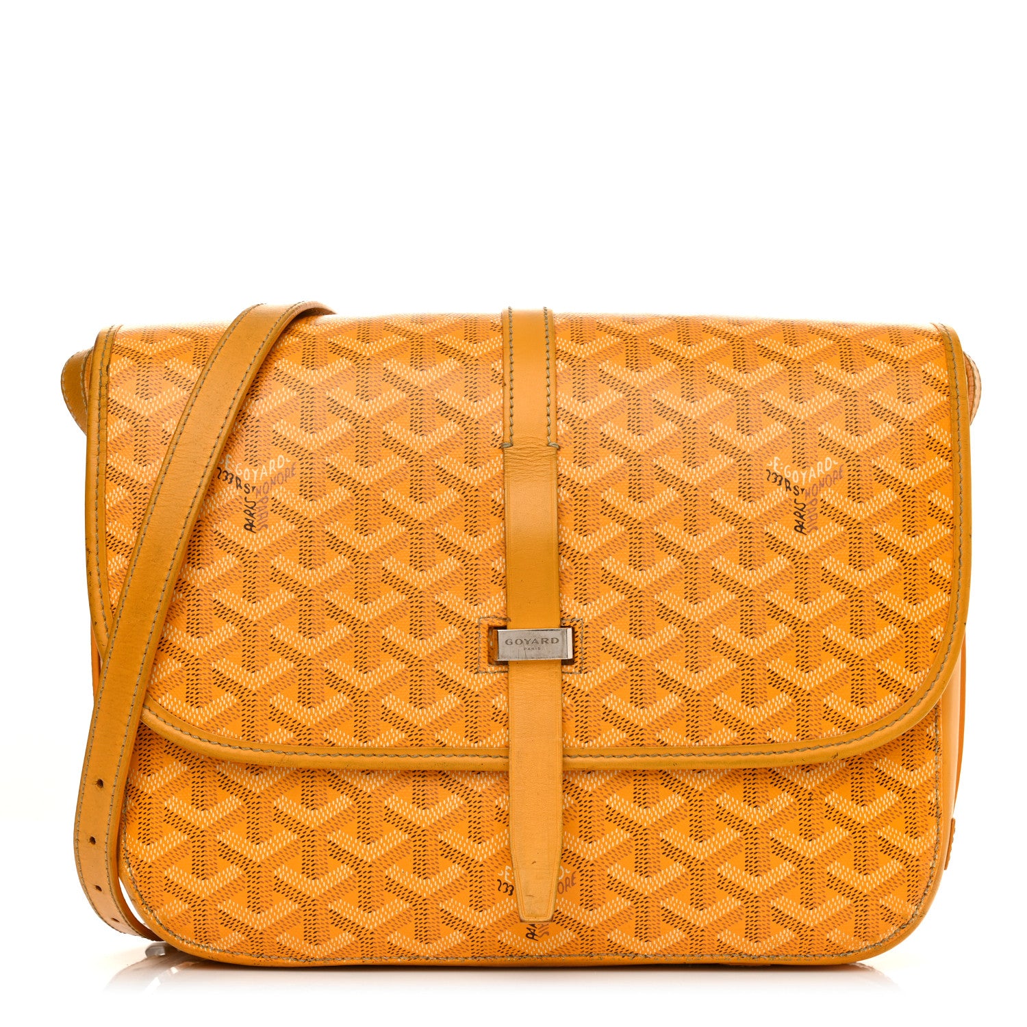 Goyard Goyardine Belvedere II MM Messenger Bag Yellow 1 of 22