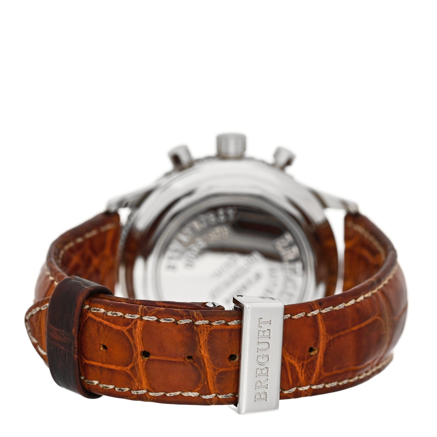 Breguet Stainless Steel Alligator 39mm Type XX Aeronavale Chronograph Automatic Watch Black 3800 3 of 5