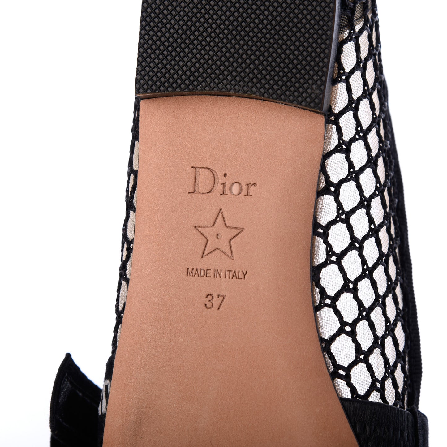 Resille Ribbon Miss J'Adior Ballet Flat 37 Black