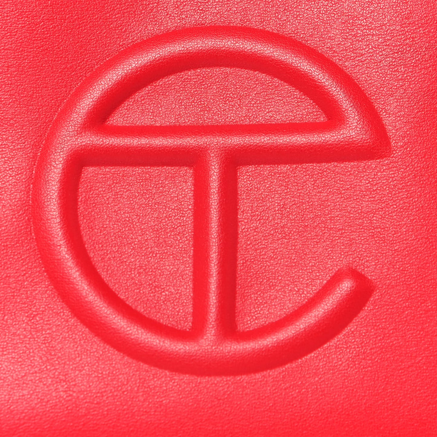 Vegan Leather Small Shopping Bag Red