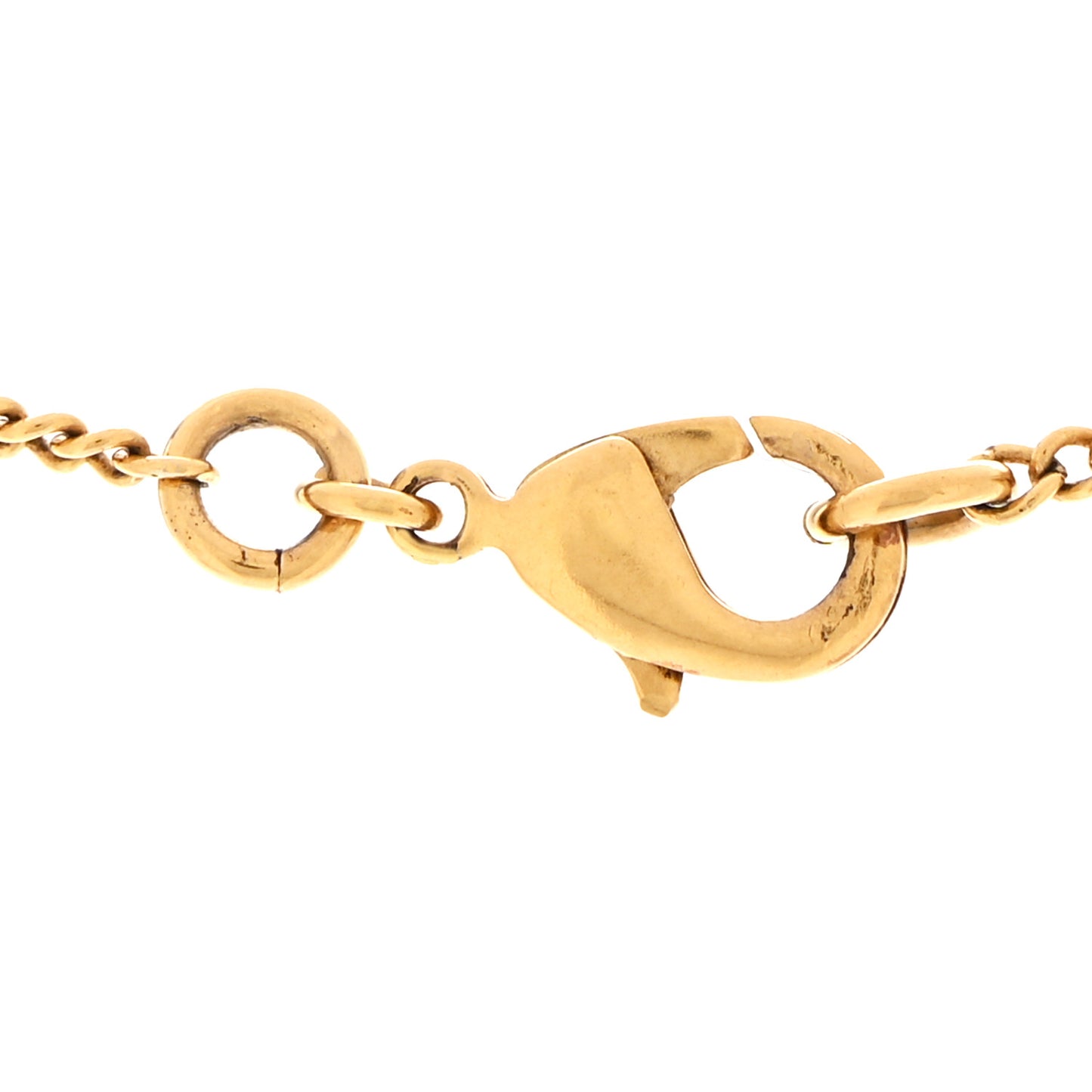 Metal CC Necklace Matte Gold