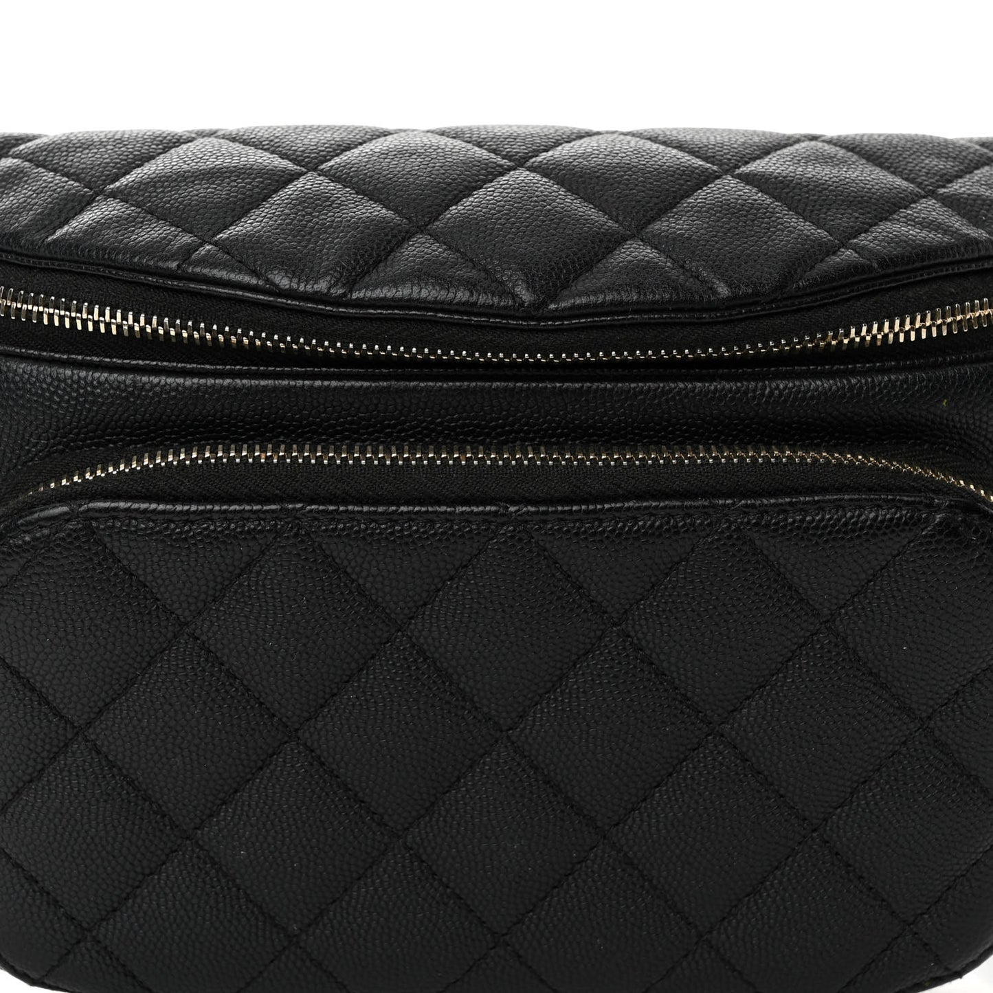 Caviar Quilted Business Affinity Waist Belt Bag Black