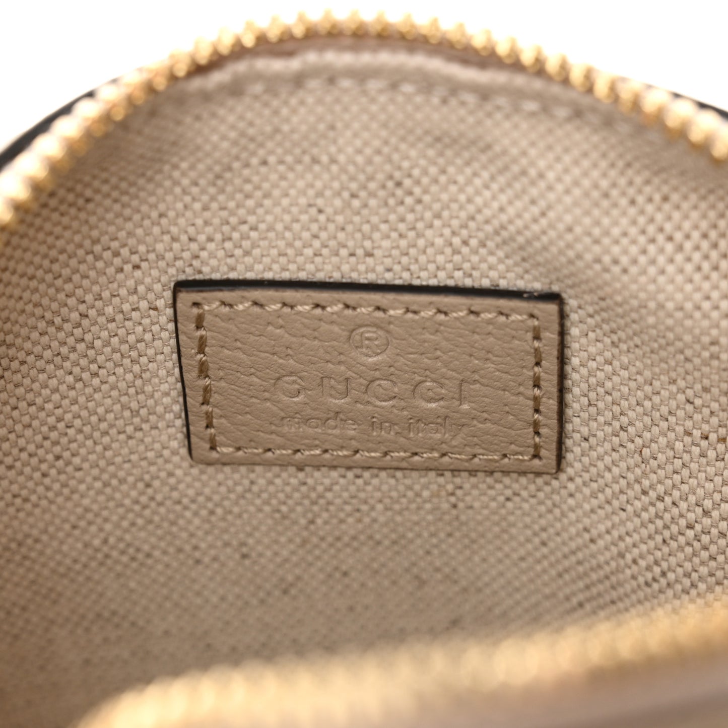 GG Supreme Monogram Textured Dollar Calfskin Web Super Mini Ophidia Top Handle Bowler Bag Beige Mystic White Oatmeal