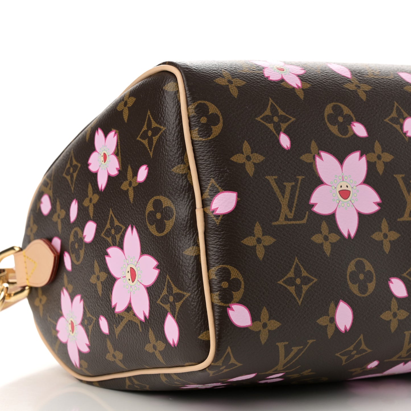 LV X TM Monogram Cherry Blossom Speedy Bandouliere 25 Sakura Brown
