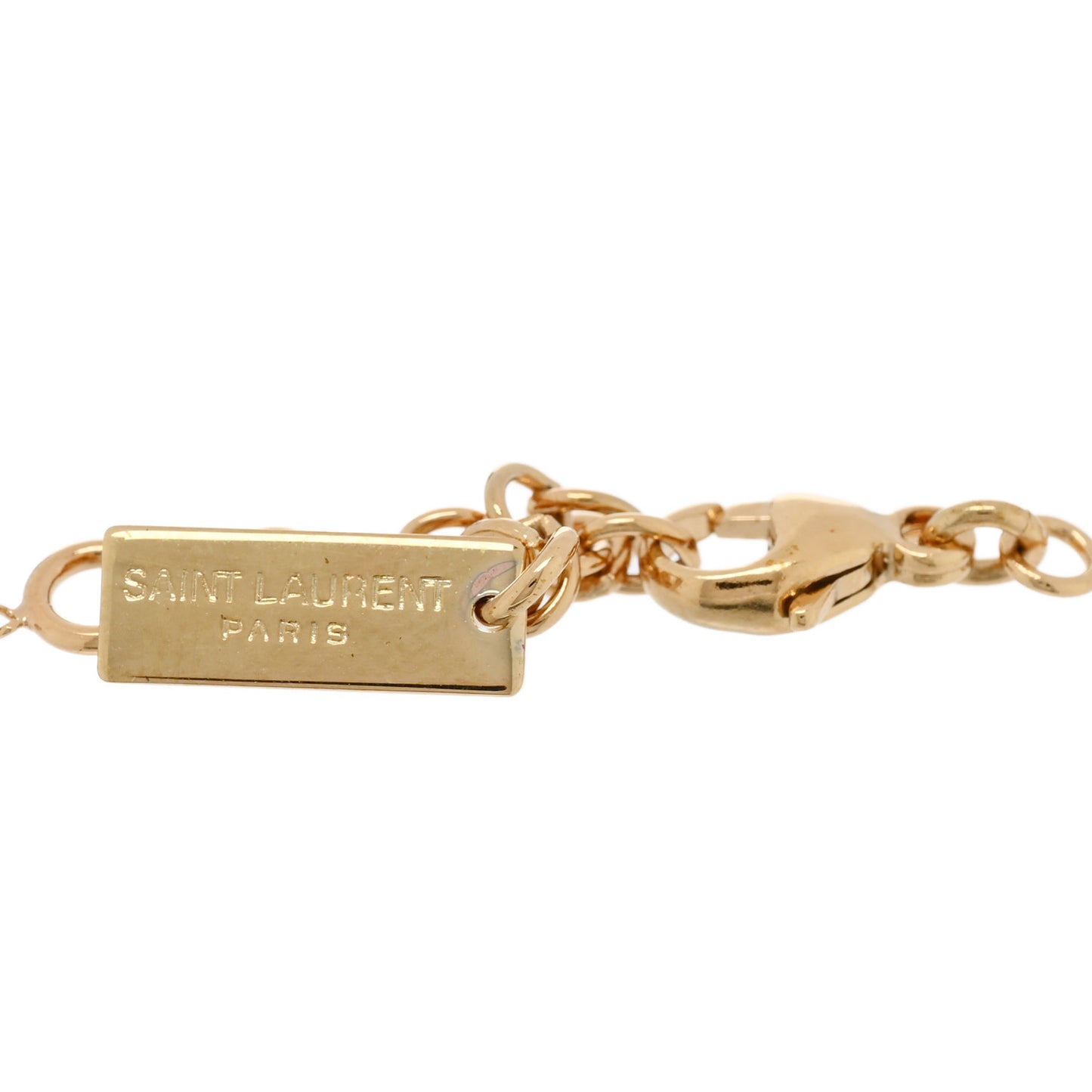 Brass Monogram Charm Bracelet Gold
